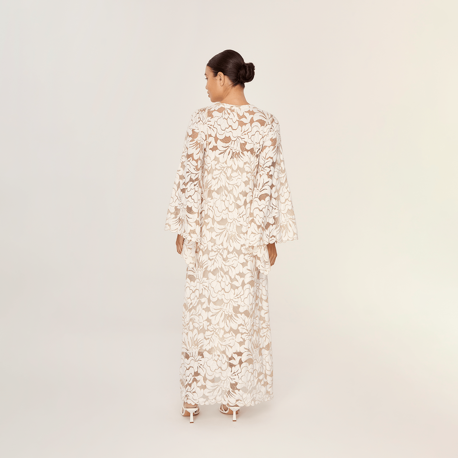 . DRESS 25 LONG TUNIC COTTON POLYAMIDE CREME 385