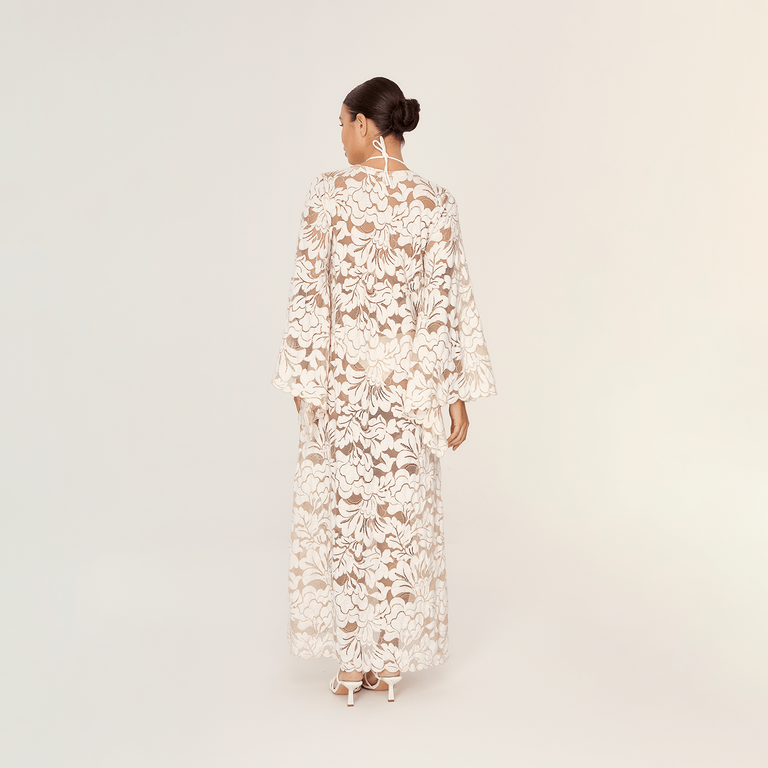 . DRESS 25 LONG TUNIC COTTON POLYAMIDE CREME 385