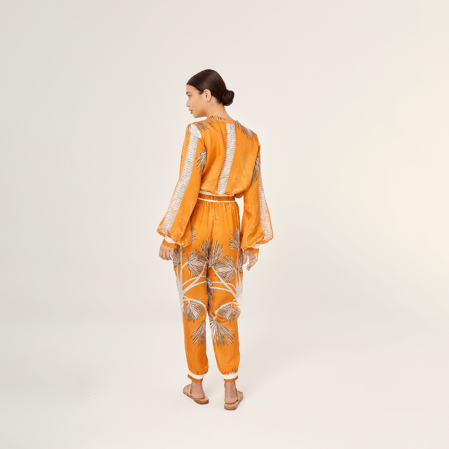 . DRESS 25 JUMPSUIT SILK VISCOSE VILLA ORANGE 312