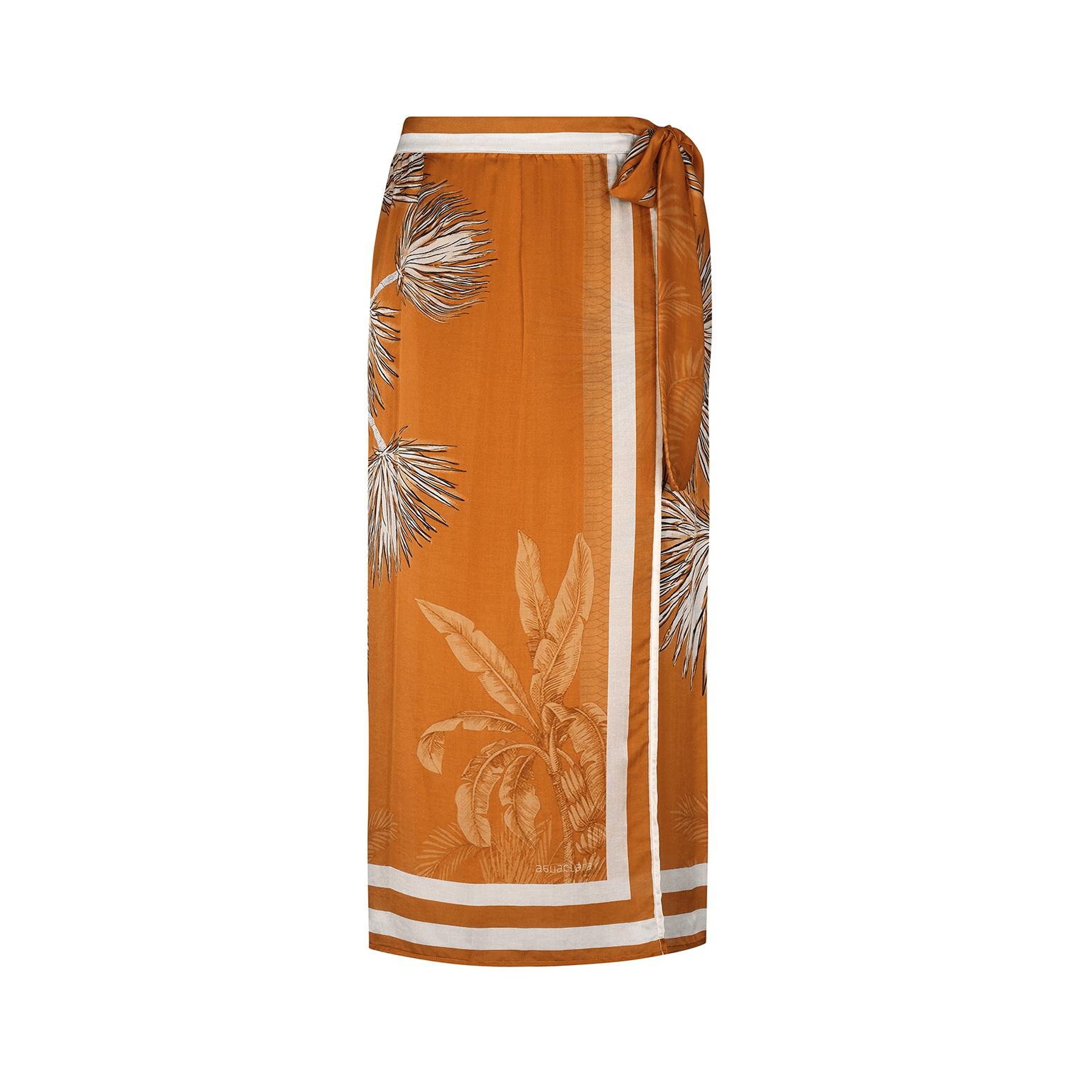 . SKIRT 25 WRAP SKIRT SILK VISCOSE VILLA ORANGE 527