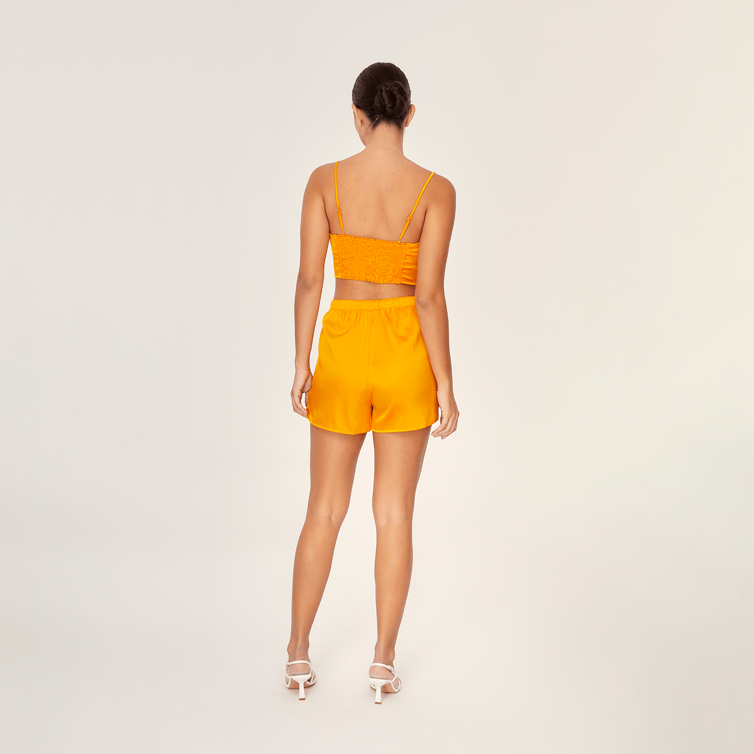 . SHORT 25 SHORT SILK ELASTANE PAPAYA 454