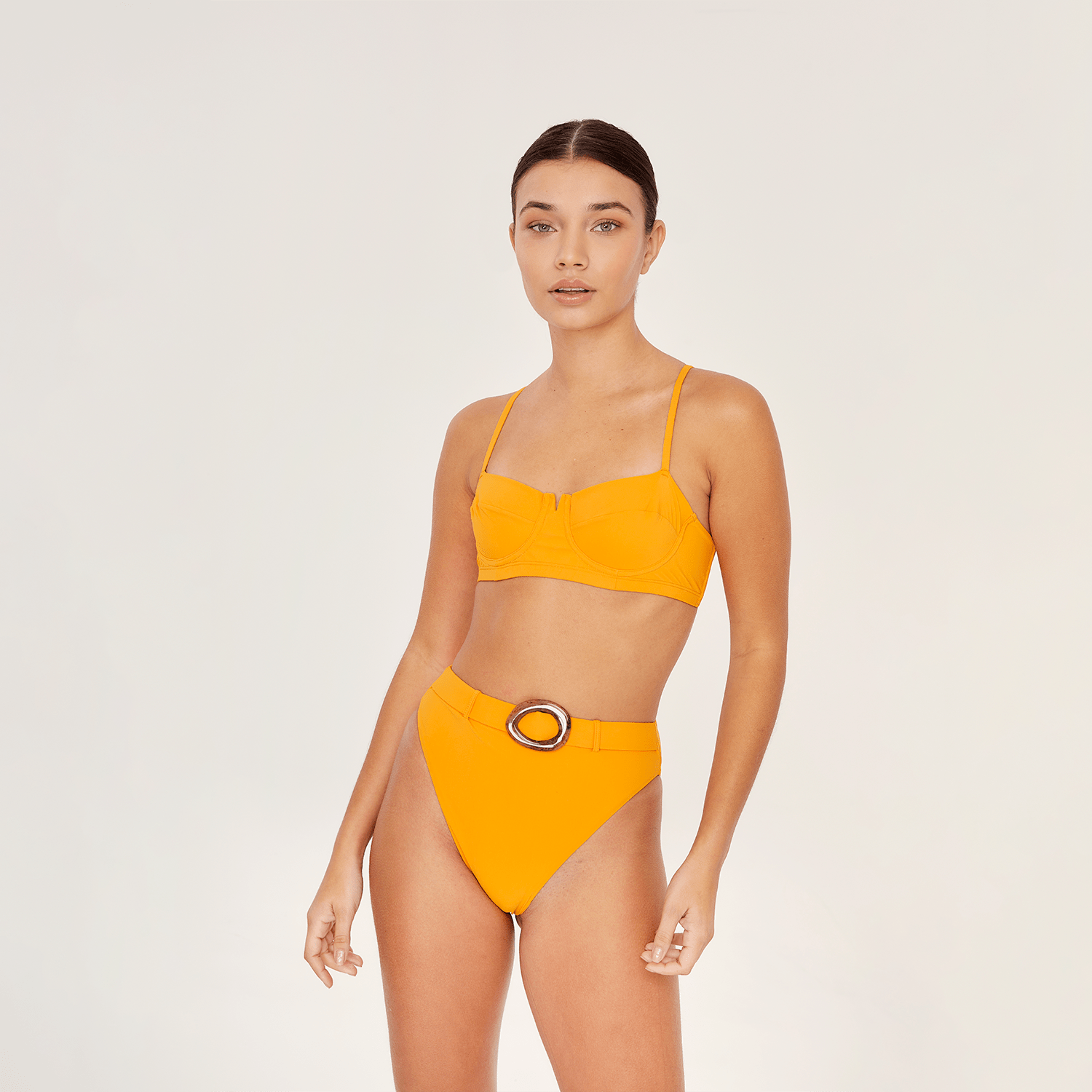 . BIKINI BOTTOM 25 HIGH RISE PAPAYA 20A