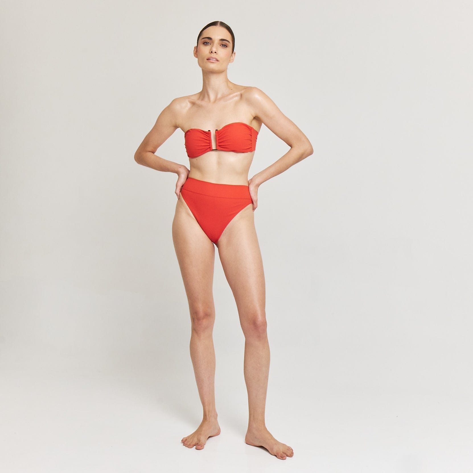 . BIKINI BOTTOM 24 HIGH RISE BOTTOM OCRE