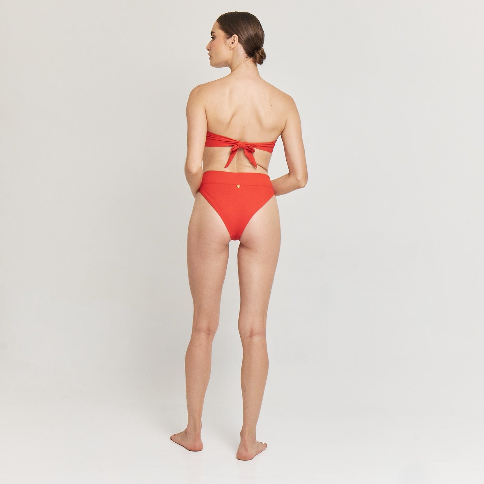 . BIKINI BOTTOM 24 HIGH RISE BOTTOM OCRE