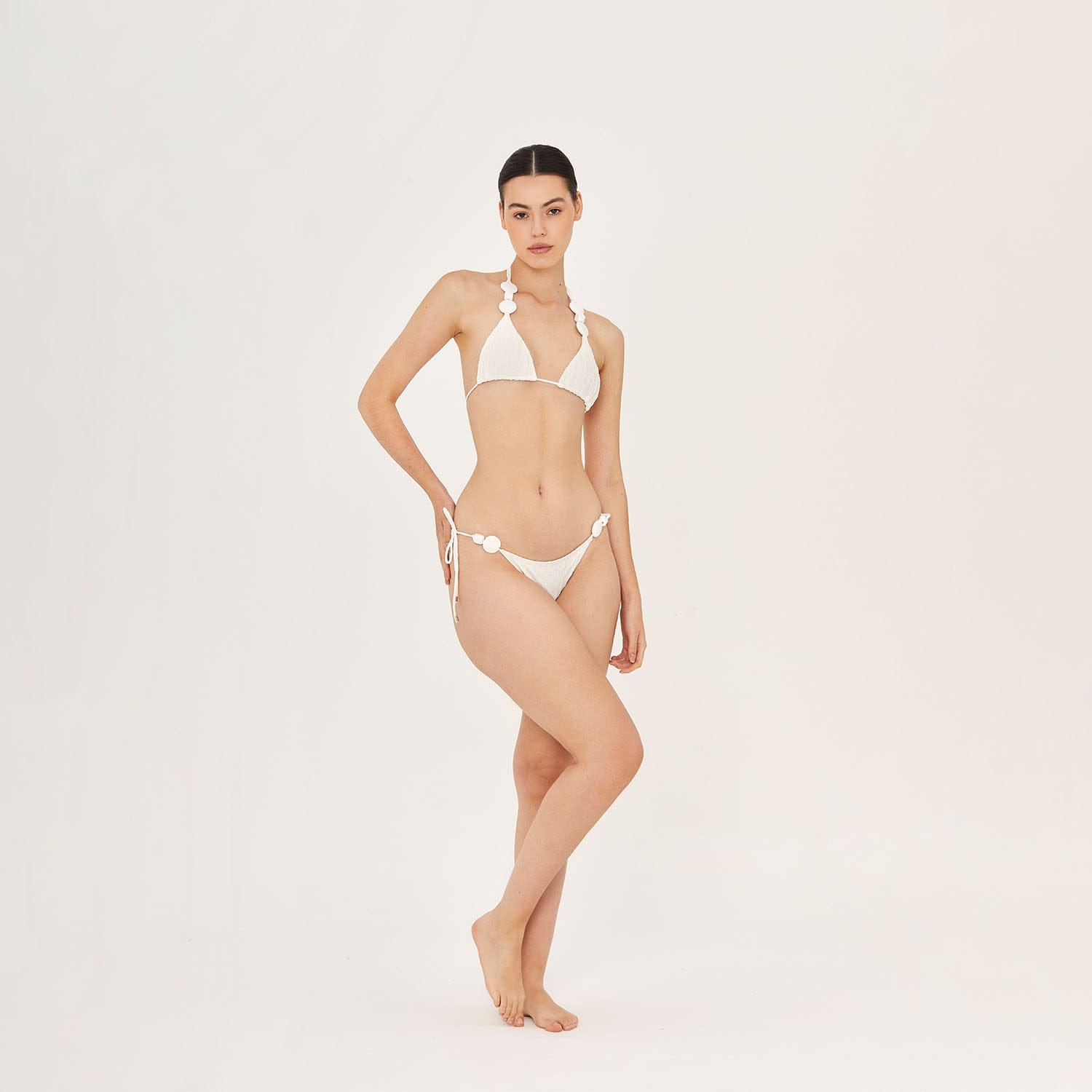 . BIKINI BOTTOM 26 SIDE TIE BOTTOM BLANC 13