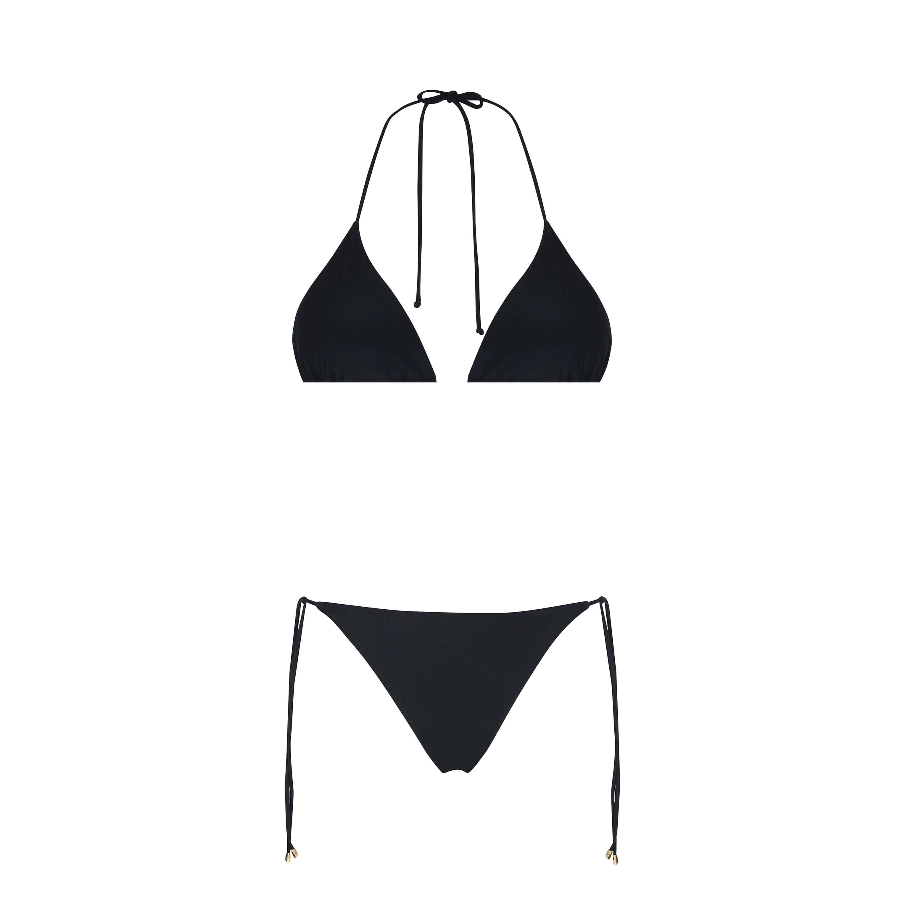 . BIKINI BOTTOM LISO 2023 AGUACLARA SIDE TIE BOTTOM CLASSIC BLACK 13