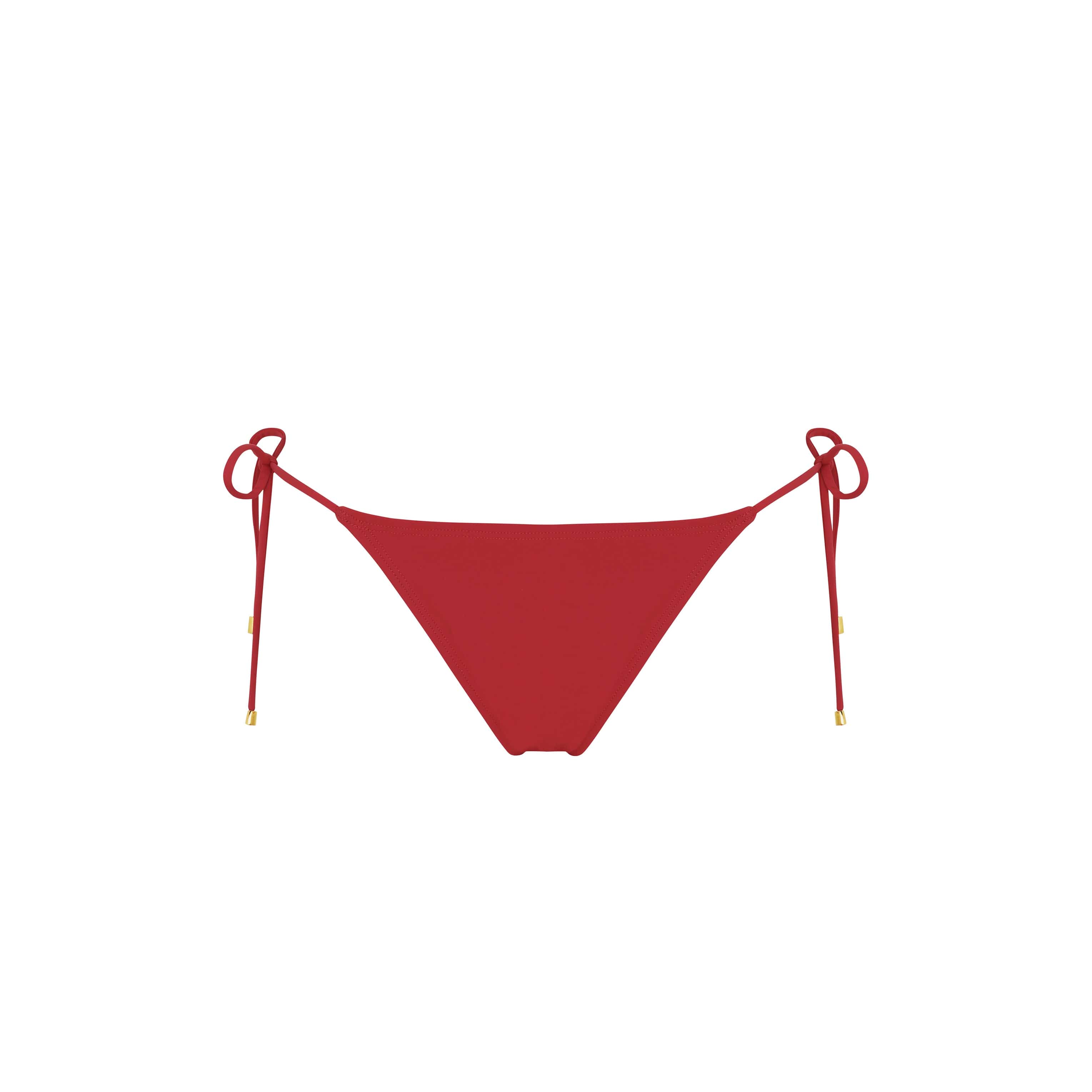 . BIKINI BOTTOM LISO SIDE TIE BOTTOM CLASSIC RED