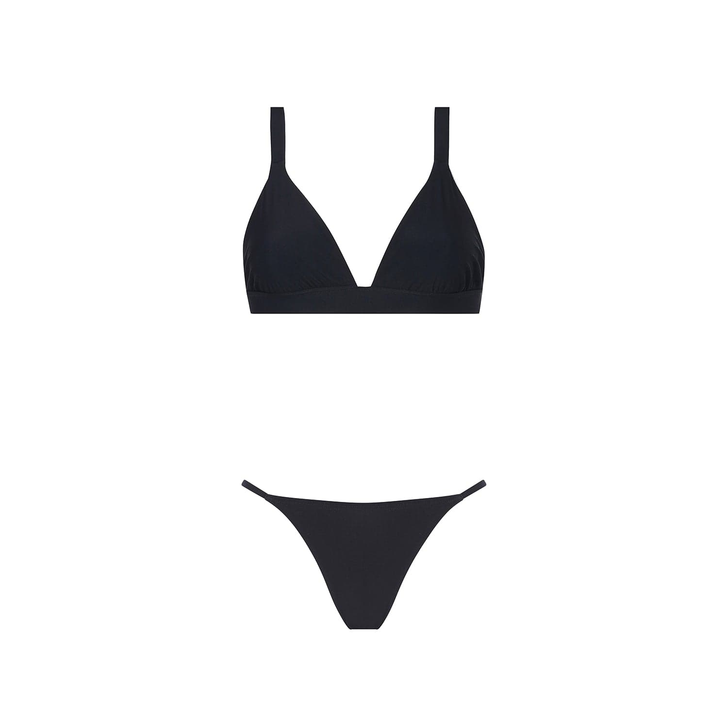 . BIKINI BOTTOM LISO STRING BOTTOM CLASSIC BLACK