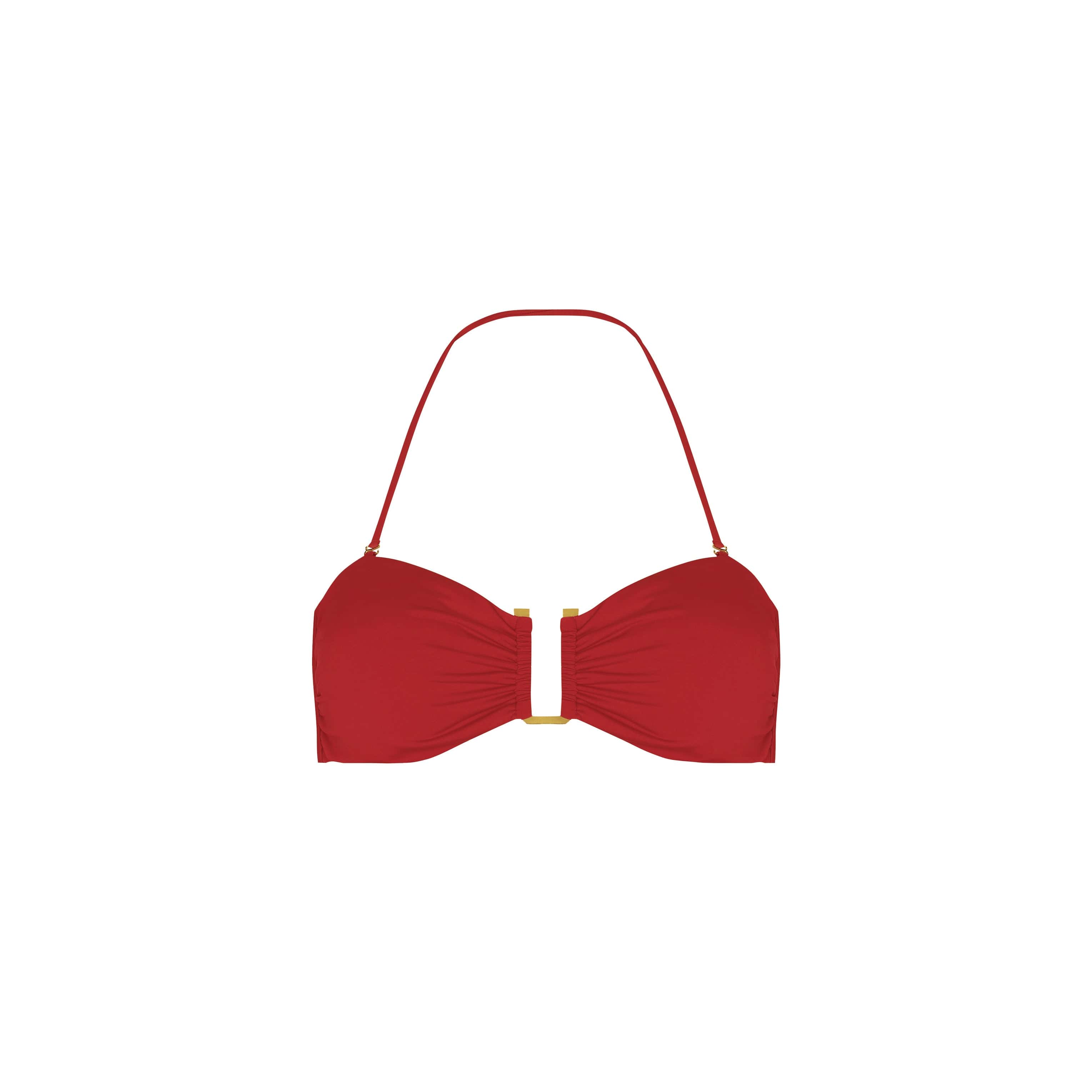 . BIKINI TOP LISO BANDEAU TOP CLASSIC RED