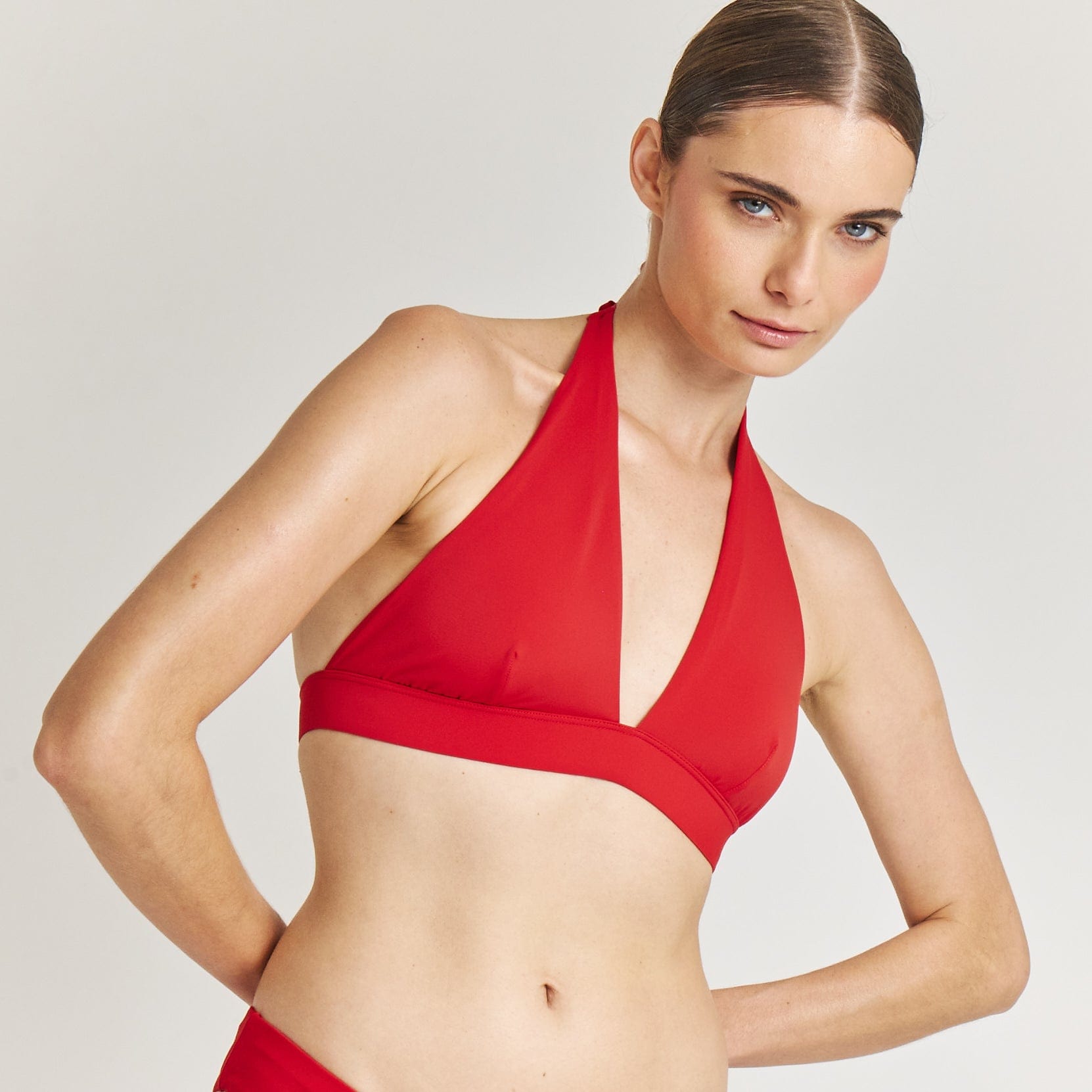. BIKINI TOP LISO XL MISSY HALTER TOP CLASSIC RED