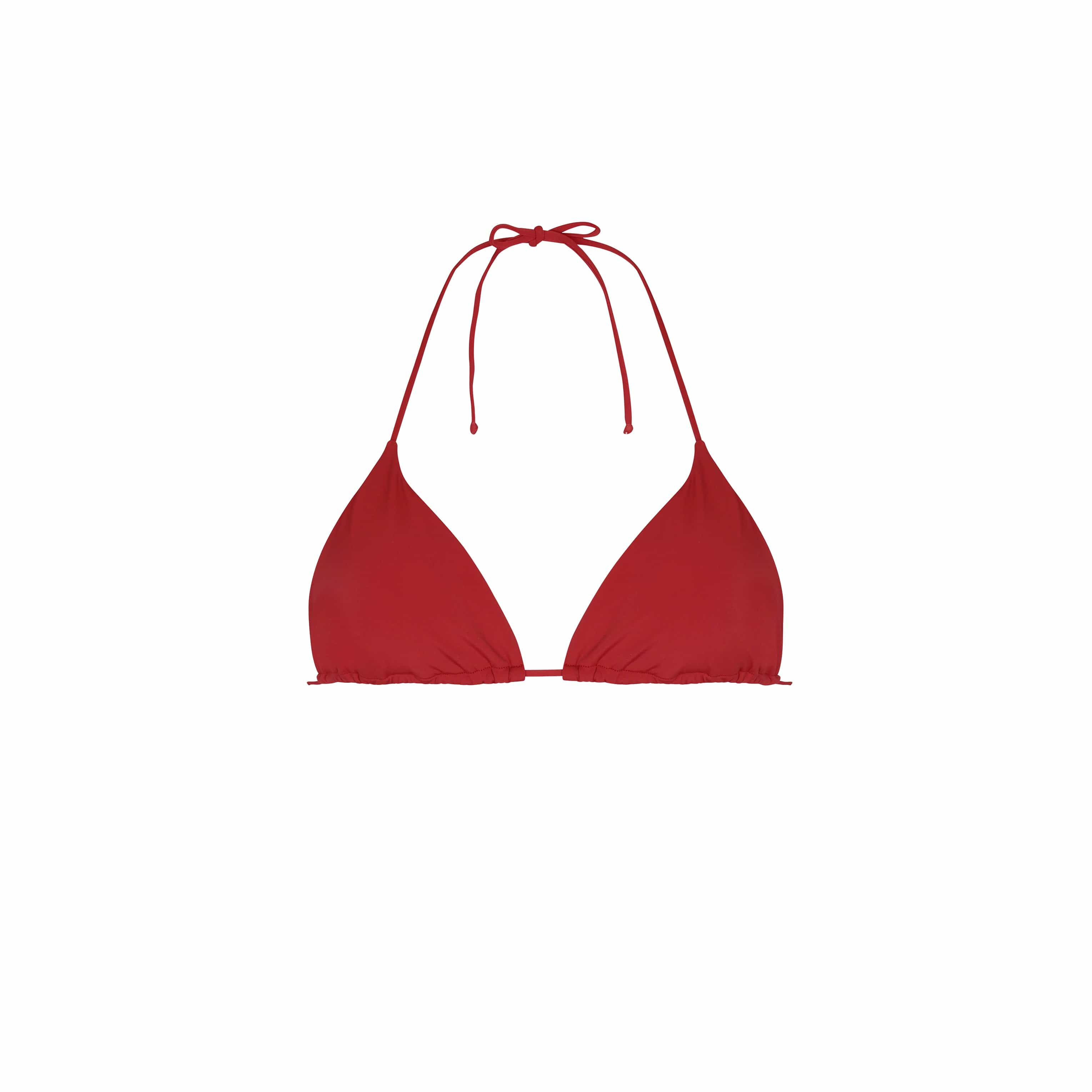 . BIKINI TOP LISO XL TRIANGLE TOP CLASSIC RED