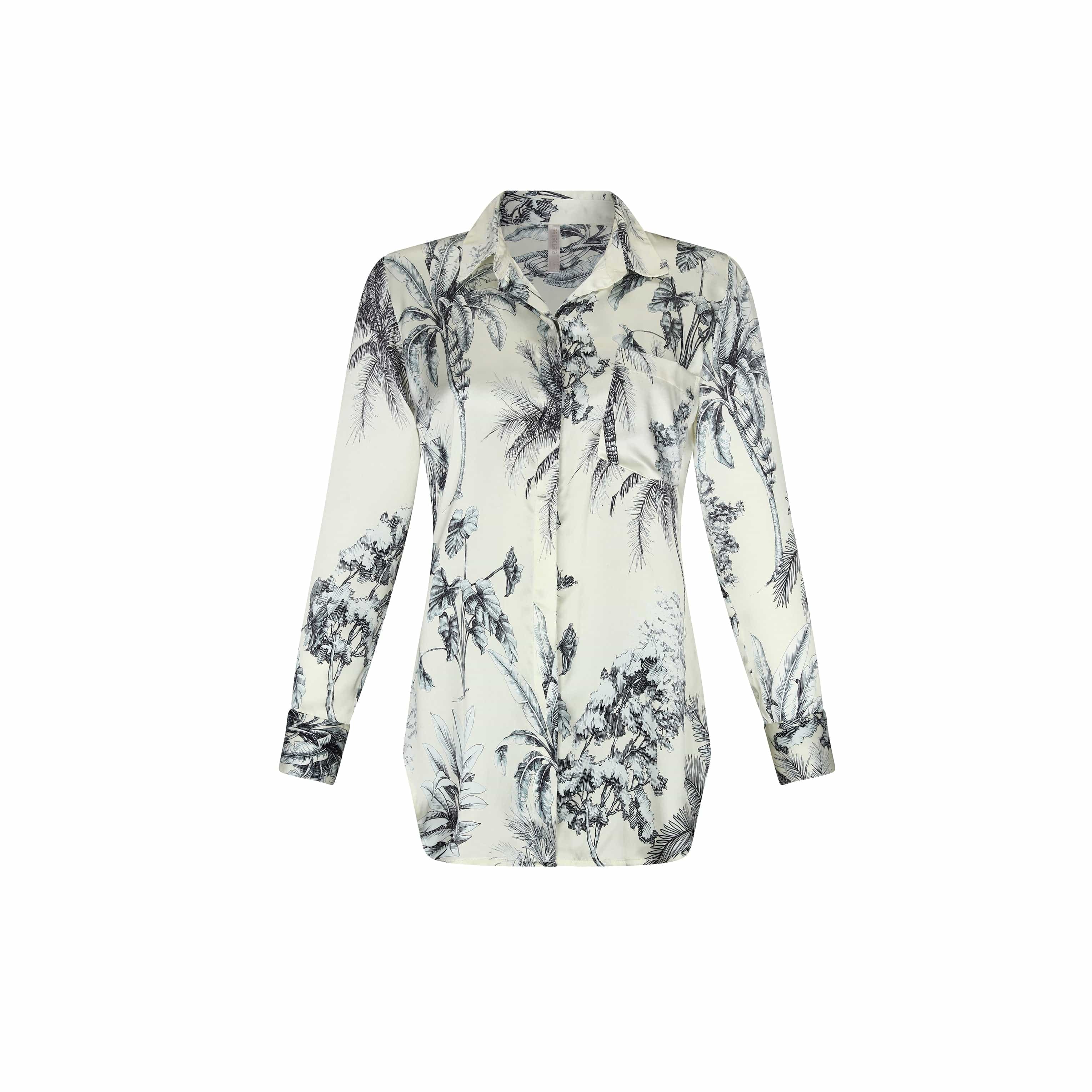 . BLOUSE 24 SHIRT 100% SILK GRASSE BLEUE