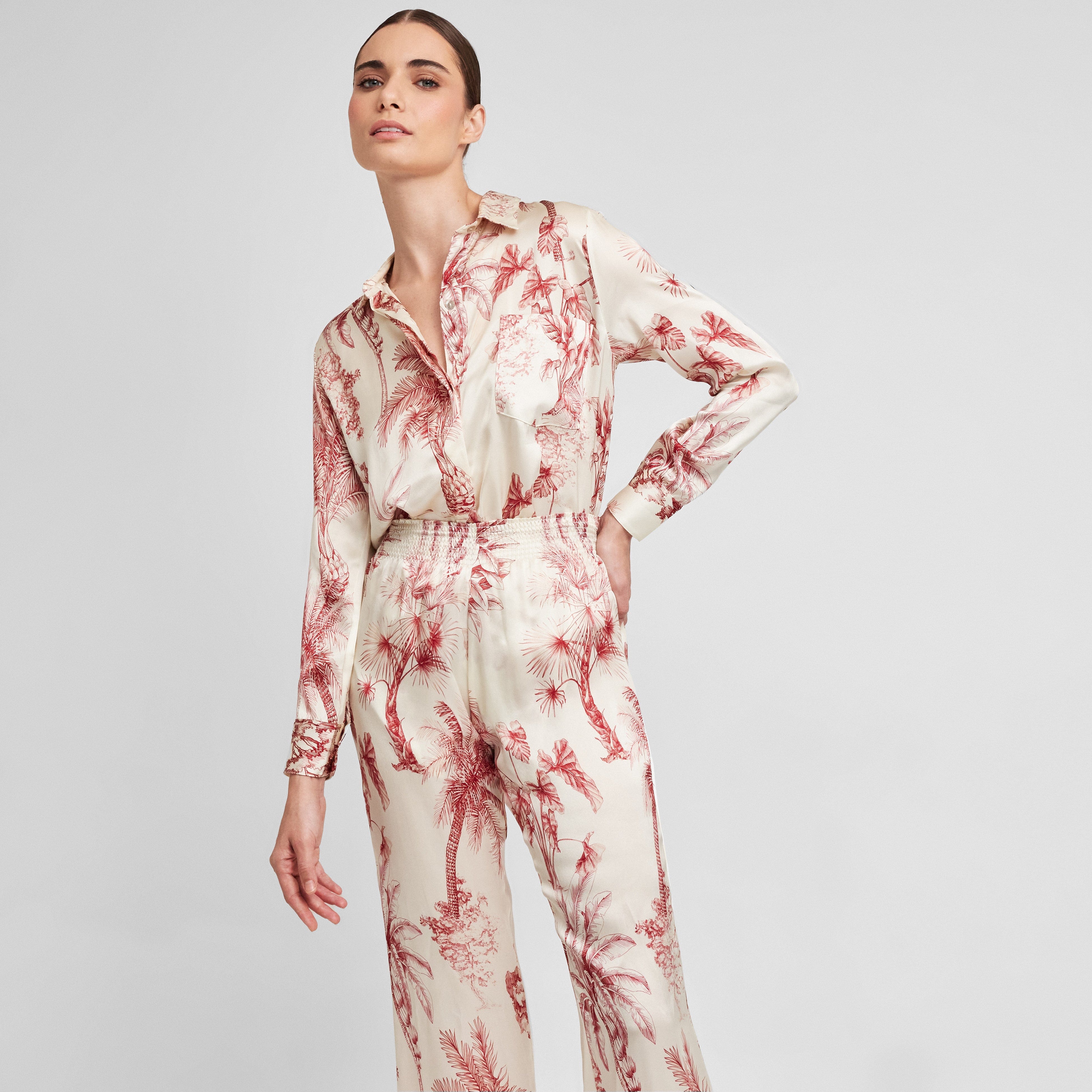 . BLOUSE 24 SHIRT 100% SILK PROVENCE