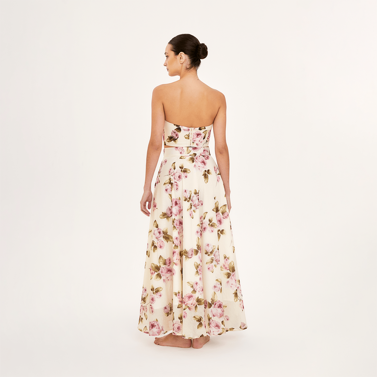 . BLOUSE 26 BUSTIER 100% LINEN ROSE 412