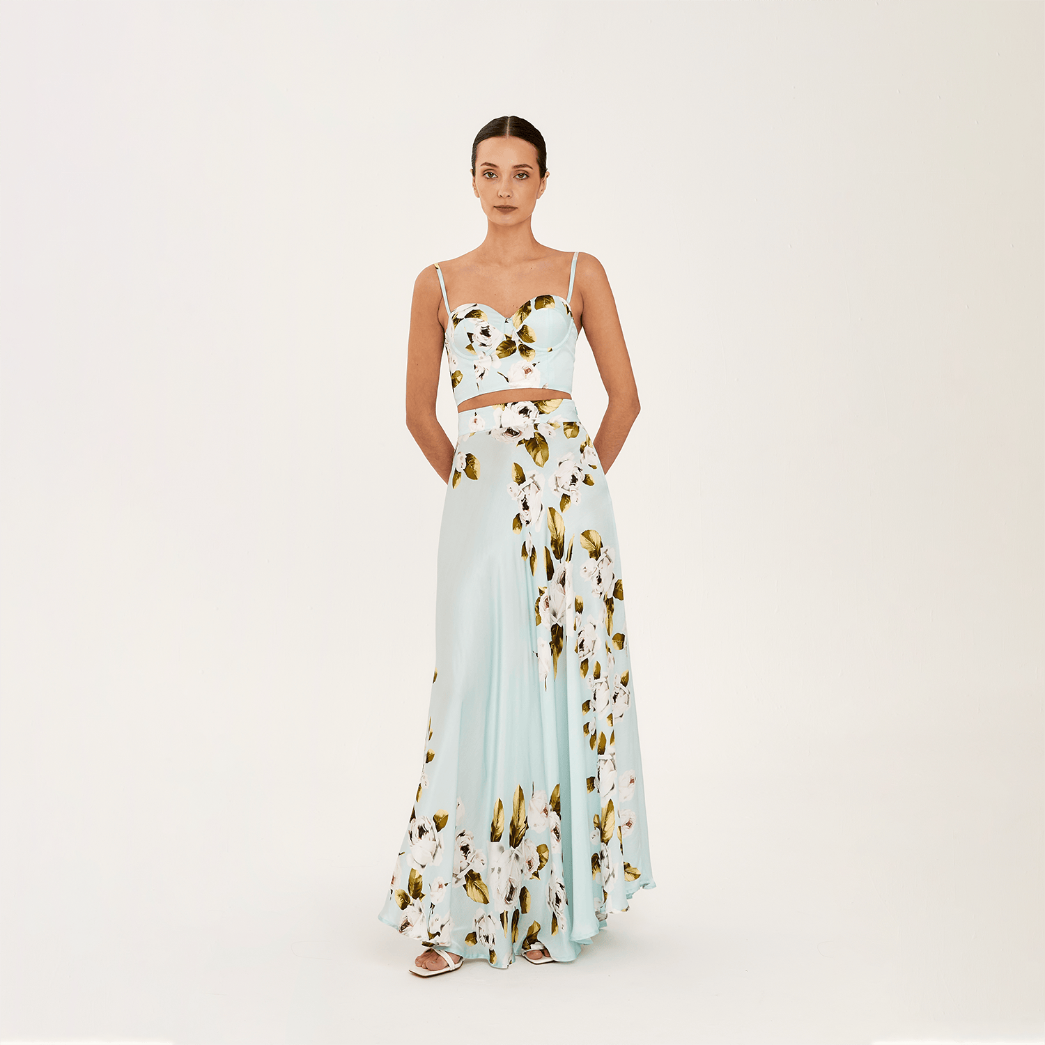 . BLOUSE 26 BUSTIER SILK VISCOSE JARDINS 419