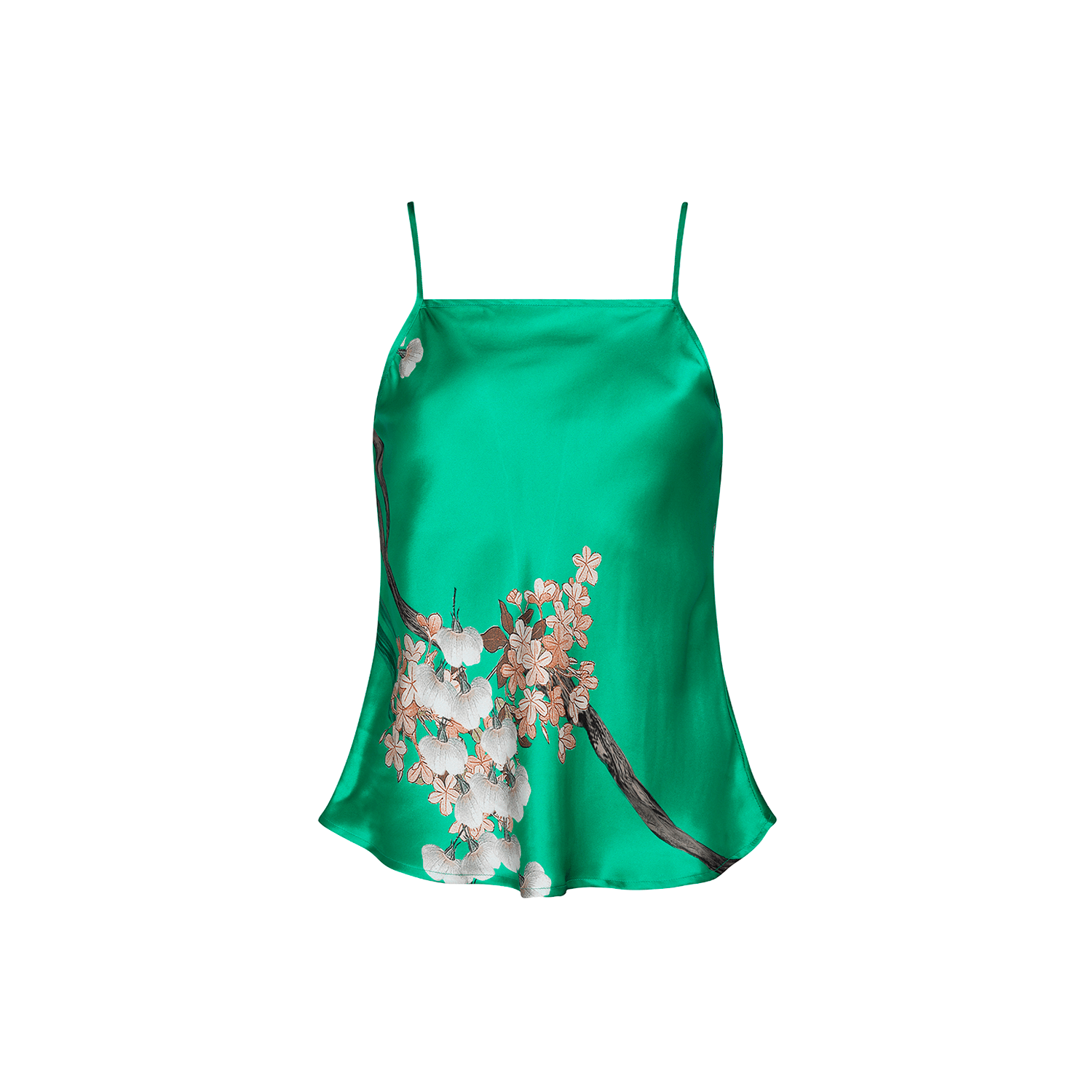. BLOUSE 26 CAMISOLE 100% SILK CHIFFON JADE 404