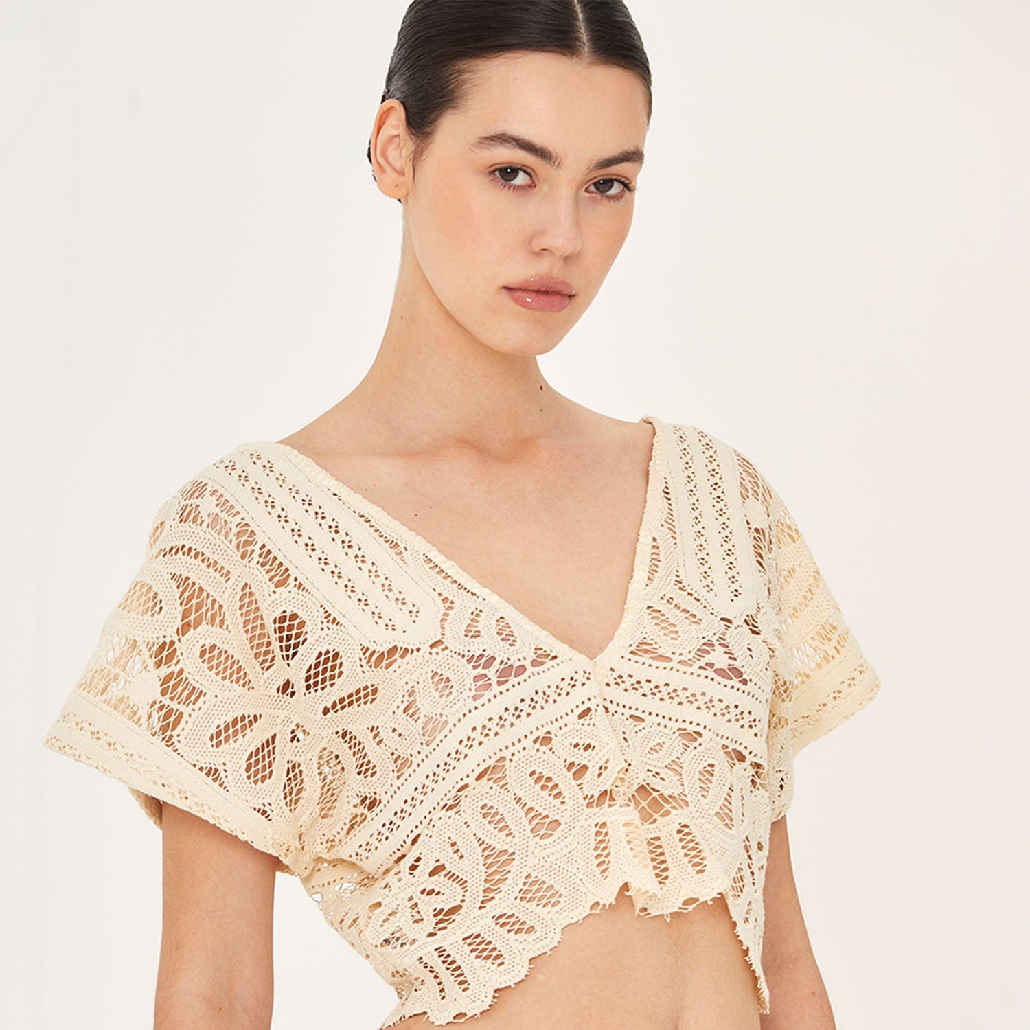 . BLOUSE 26 CROP TOP COTTON PA LA PERLE 429