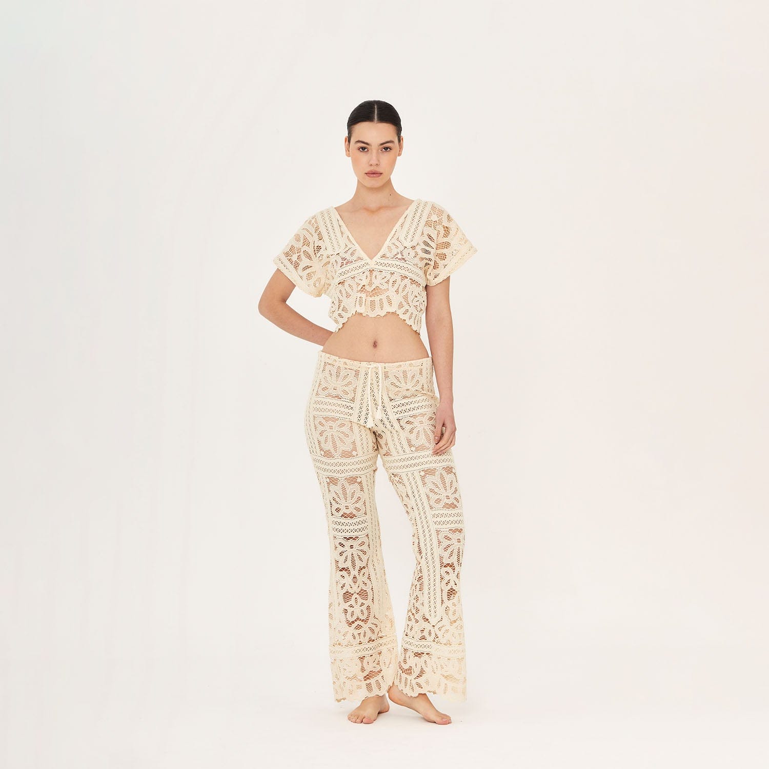 . BLOUSE 26 CROP TOP COTTON PA LA PERLE 429