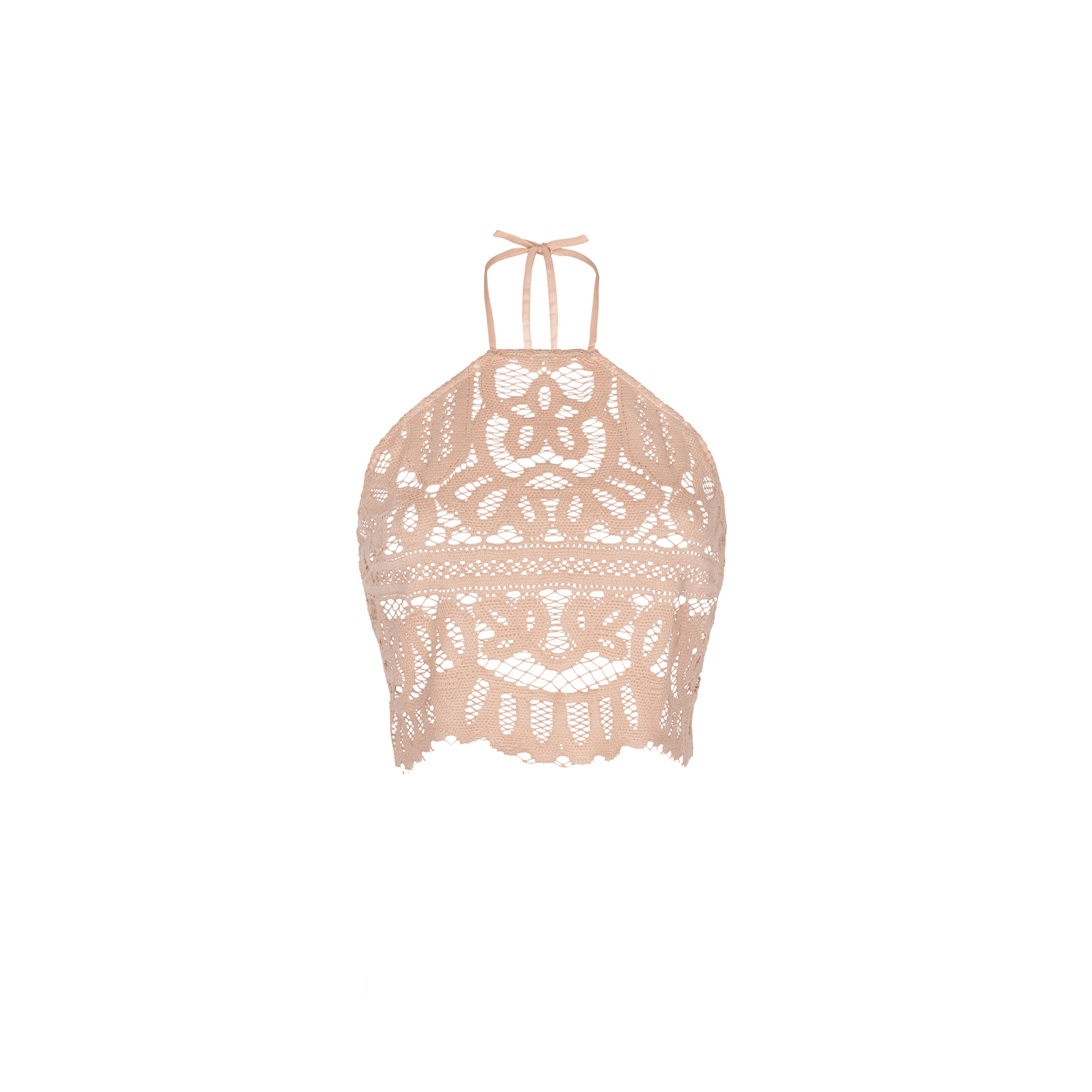 . BLOUSE 26 HALTER TOP COTTON PA SAND 431