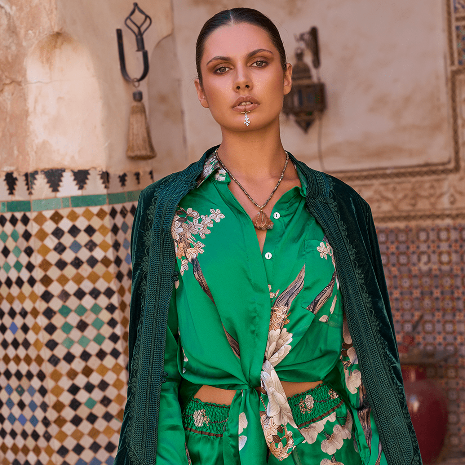 . BLOUSE 26 SHIRT 100% SILK CHIFFON JADE 444