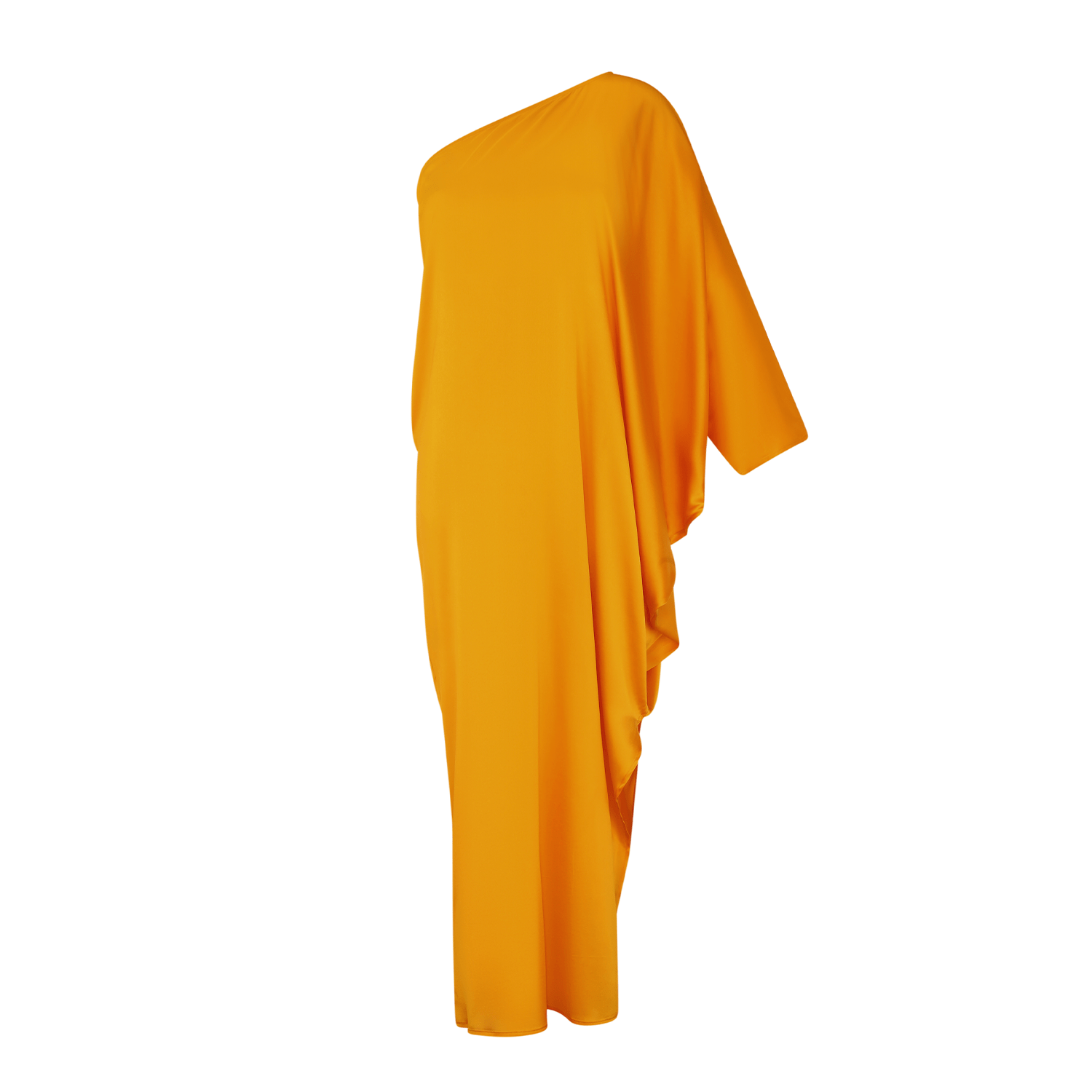 . DRESS 25 LONG TUNIC SILK ELASTANE PAPAYA 399