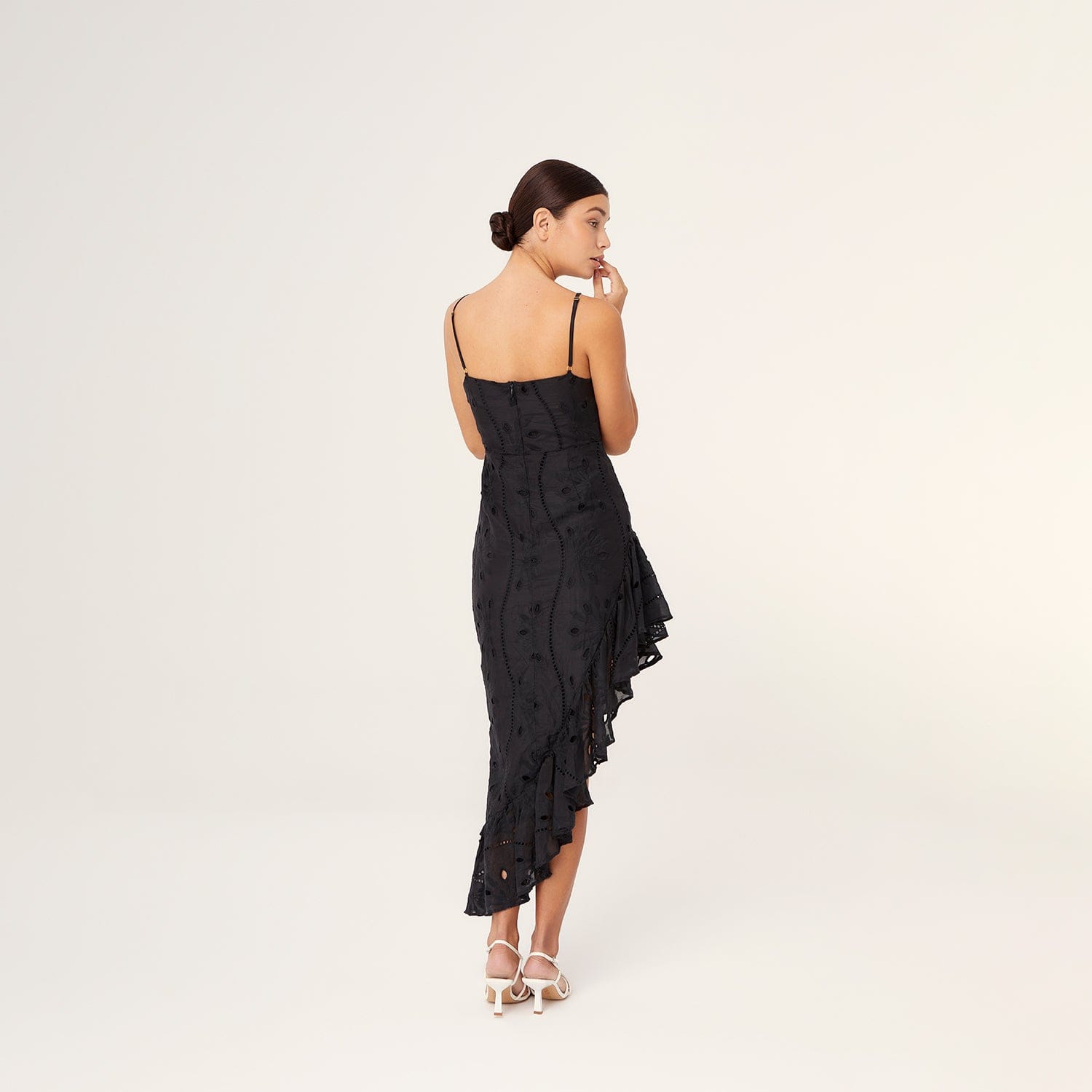 . DRESS 25 MIDI DRESS COTTON SILK EBANO 232