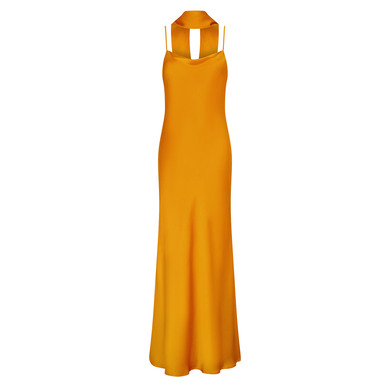 . DRESS 25 SLIP MAXI DRESS SILK ELASTANE PAPAYA 273