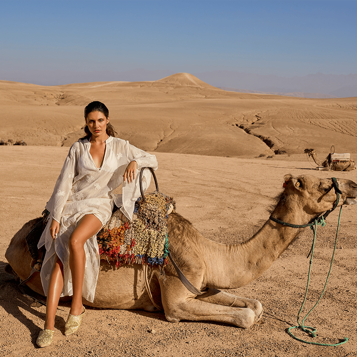 . DRESS 26 LONG KAFTAN COTTON VISCOSE LA PERLE 351