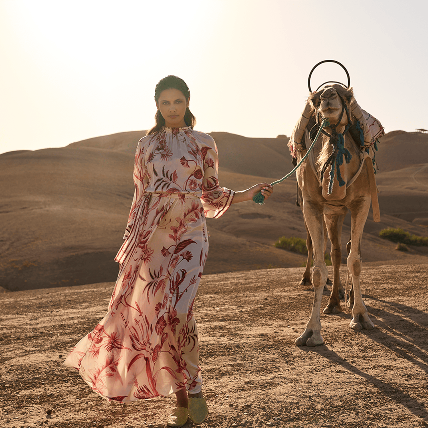 . DRESS 26 MAXI DRESS COTTON SILK ROUGE 275