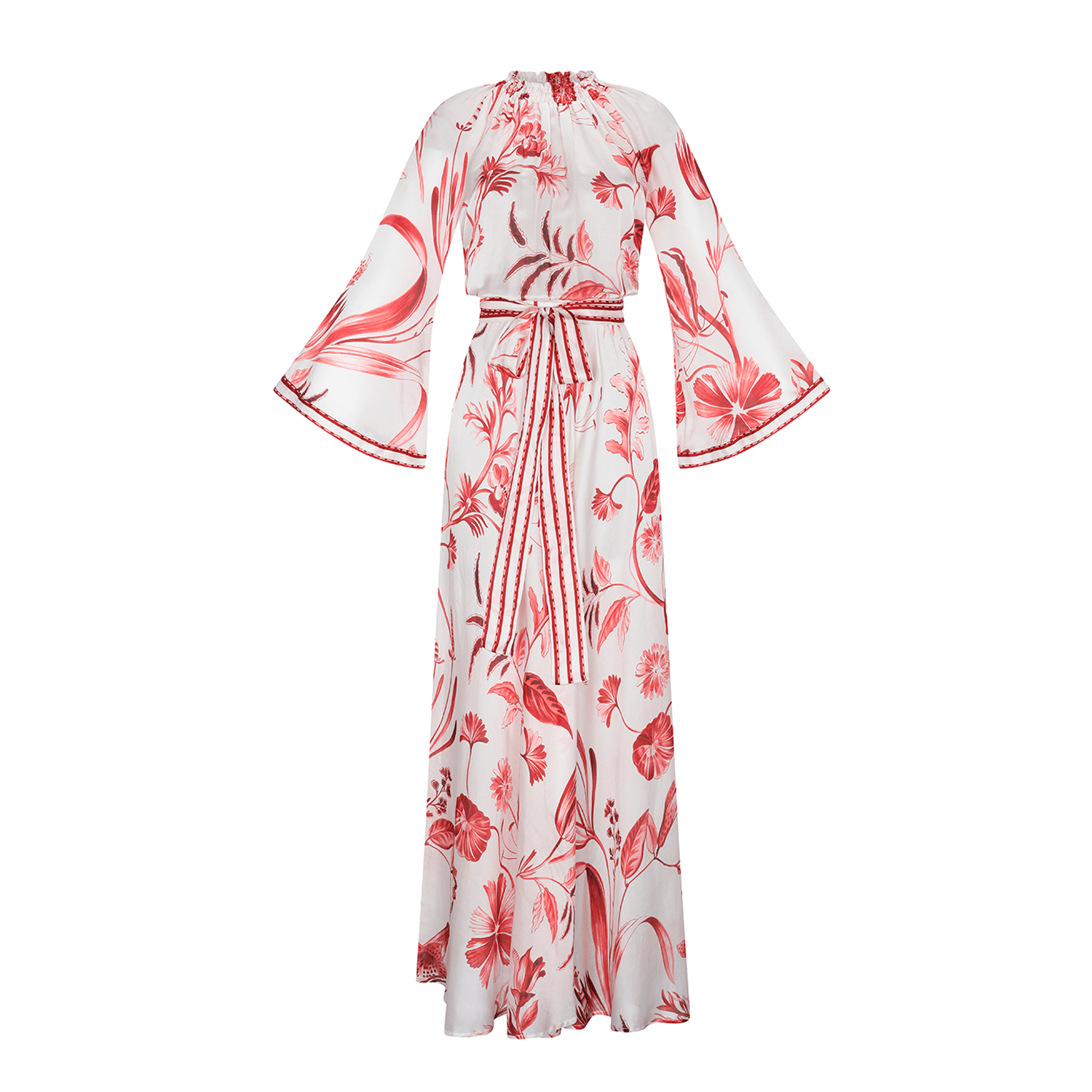 . DRESS 26 MAXI DRESS COTTON SILK ROUGE 275