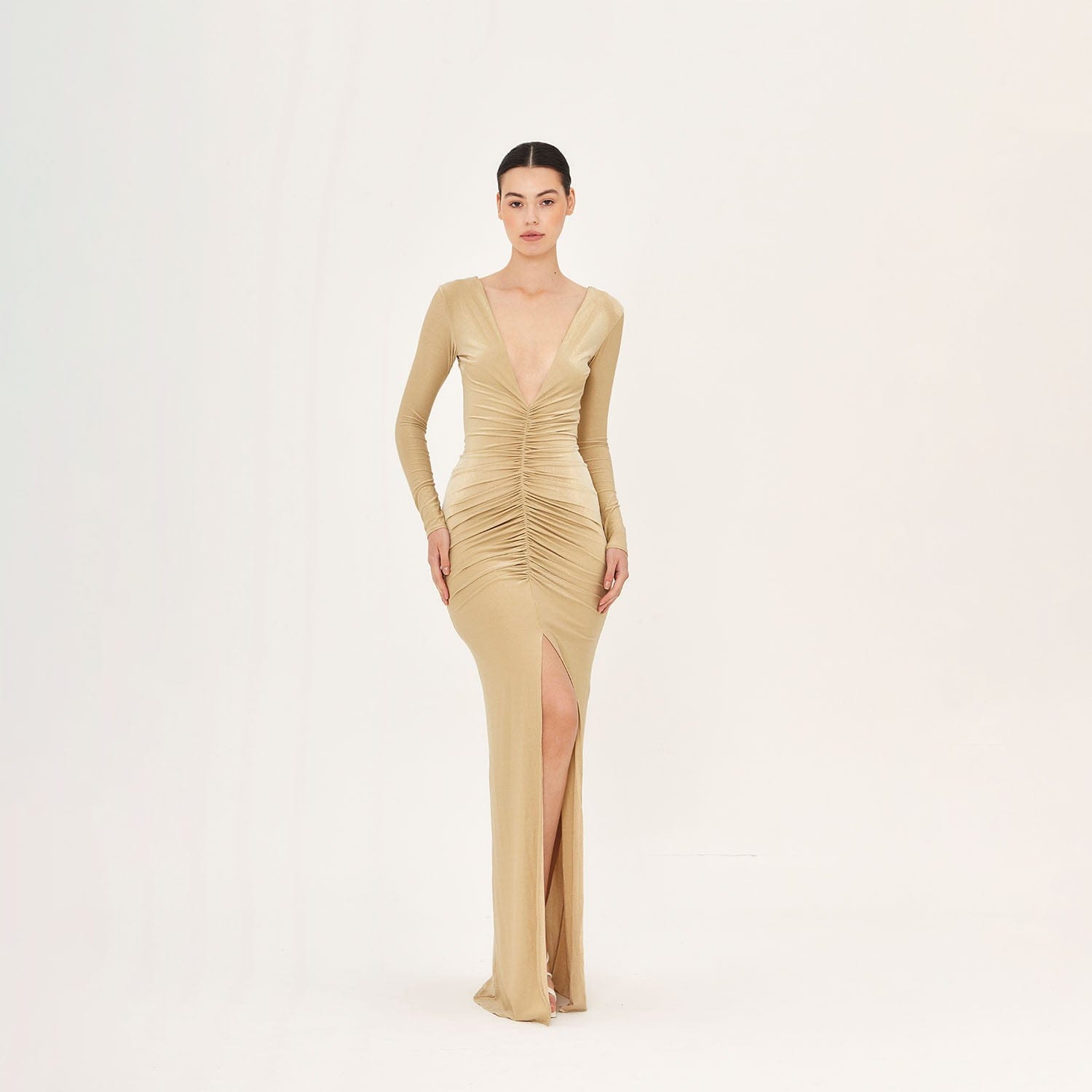 . DRESS 26 Maxi Dress Metallic Pa Doree 286