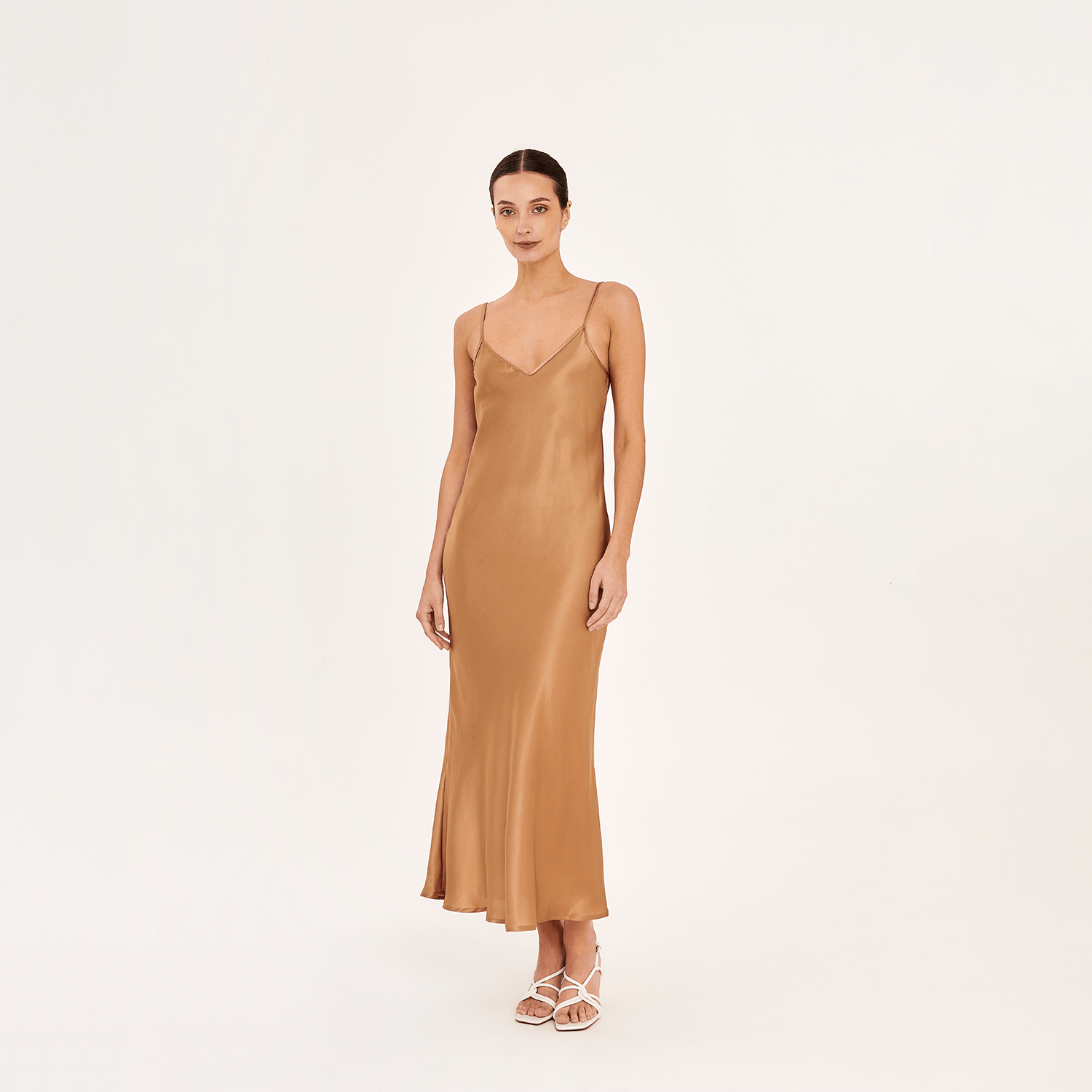 . DRESS 26 MIDI SLIP DRESS SILK EA DUNE 297