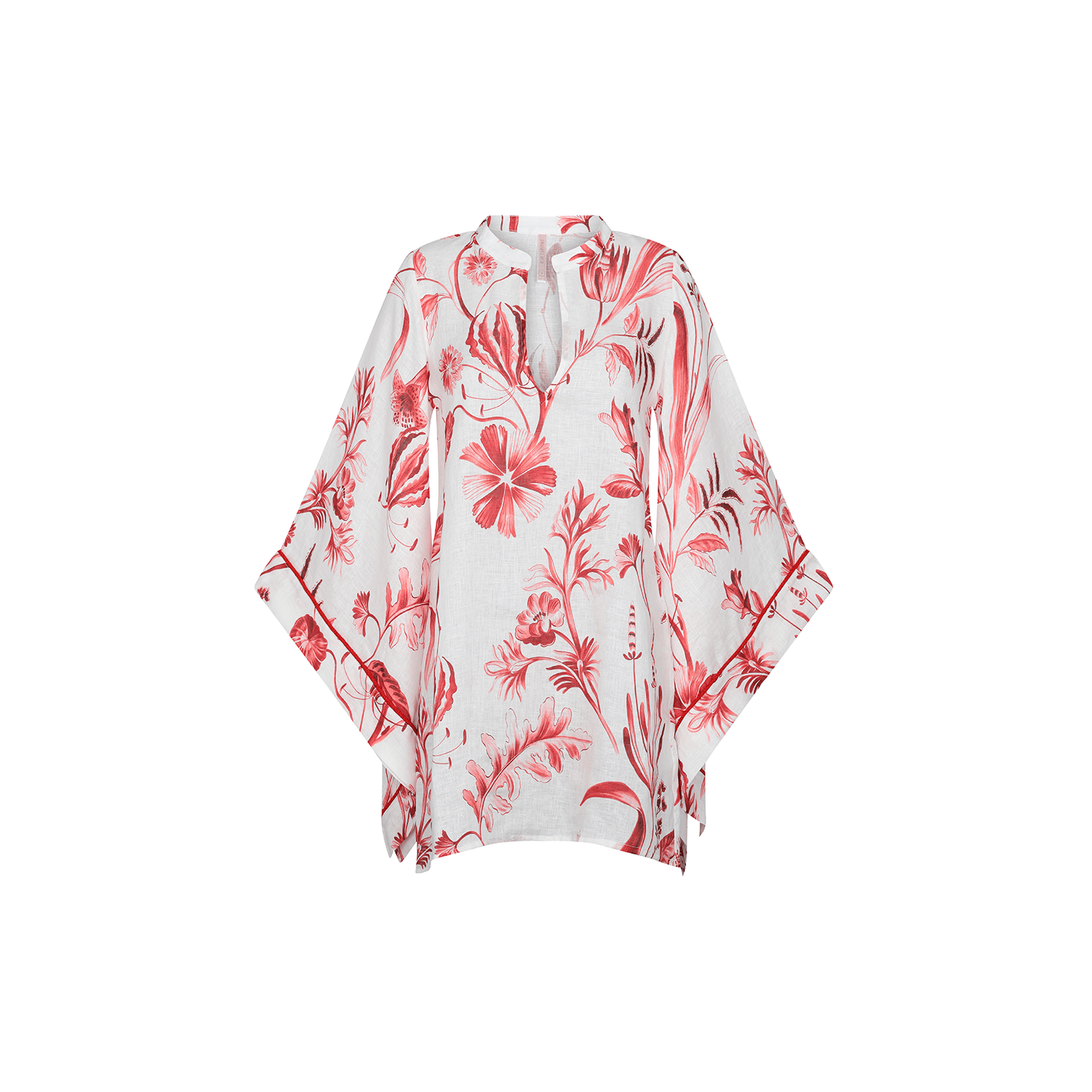 . DRESS 26 MINI DRESS 100% LINEN ROUGE 213A