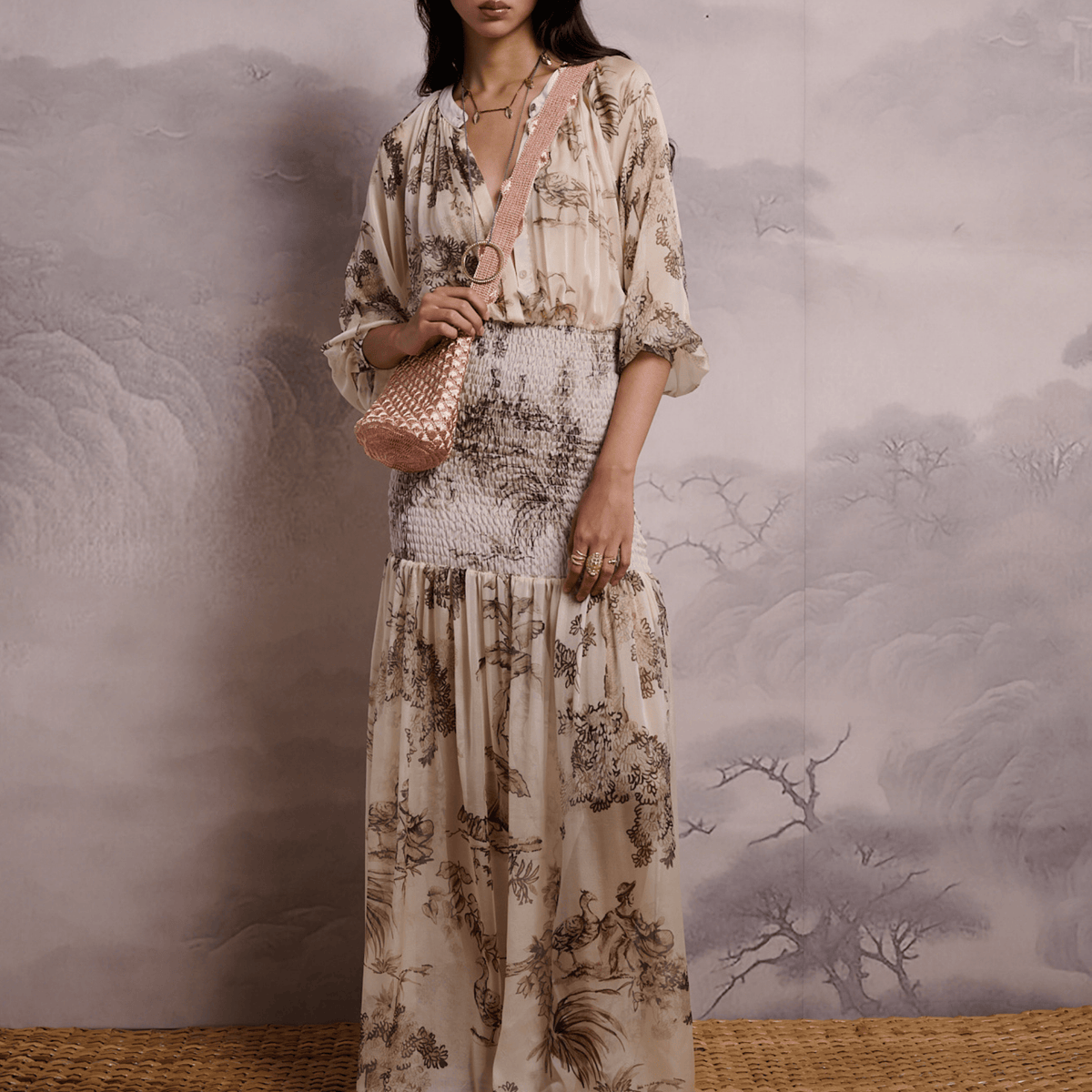 GOLDEN CARAVAN DRESS 27 Aguaclara | Long Dress Golden Caravan