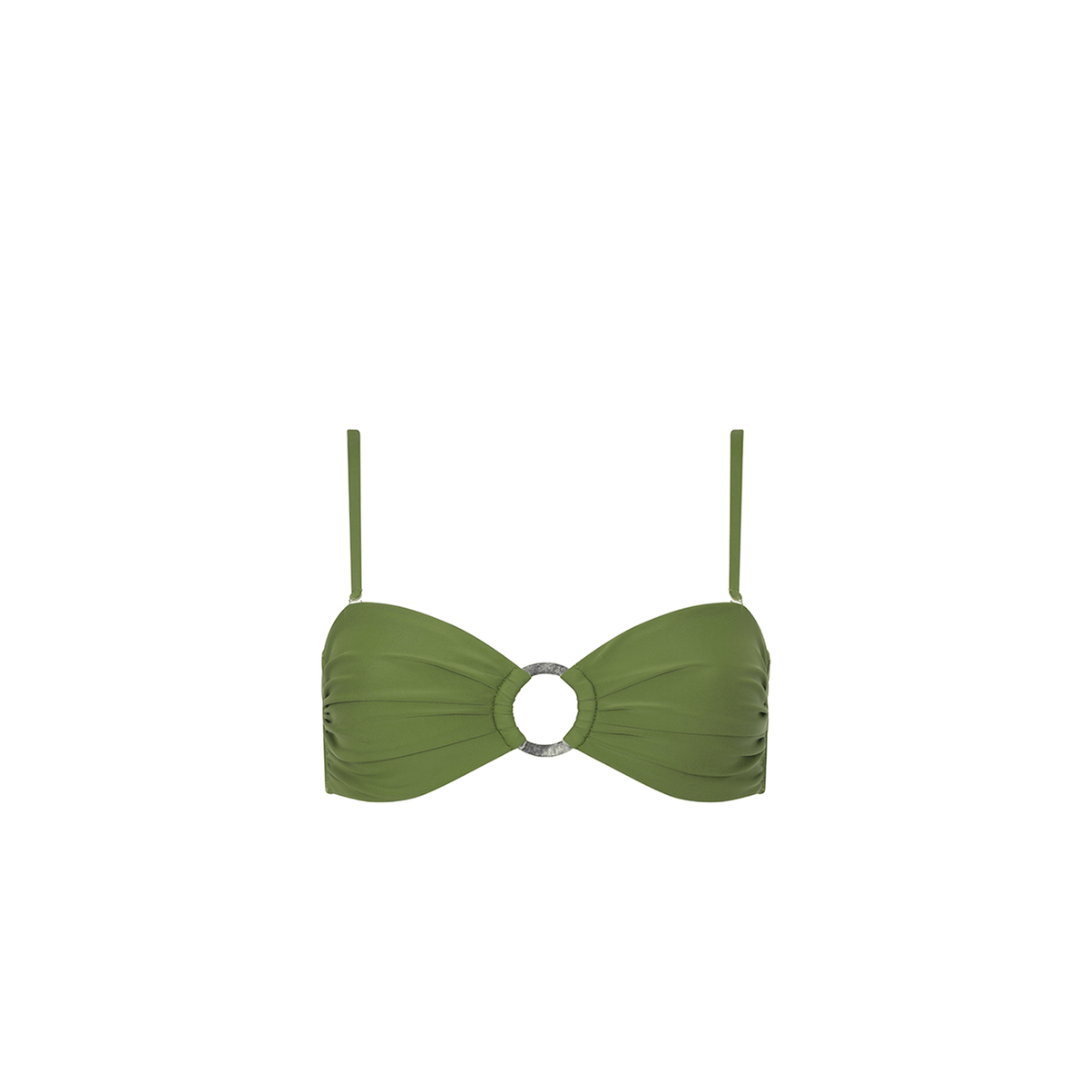 GREEN LOTUS BIKINI TOP 27 Aguaclara | Strapless Bikini Top Green Lotus