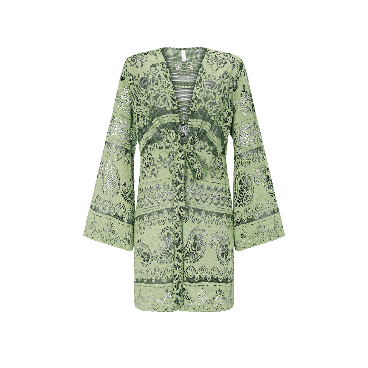 GREEN LOTUS DRESS 27 Aguaclara | Open Dress Green Lotus