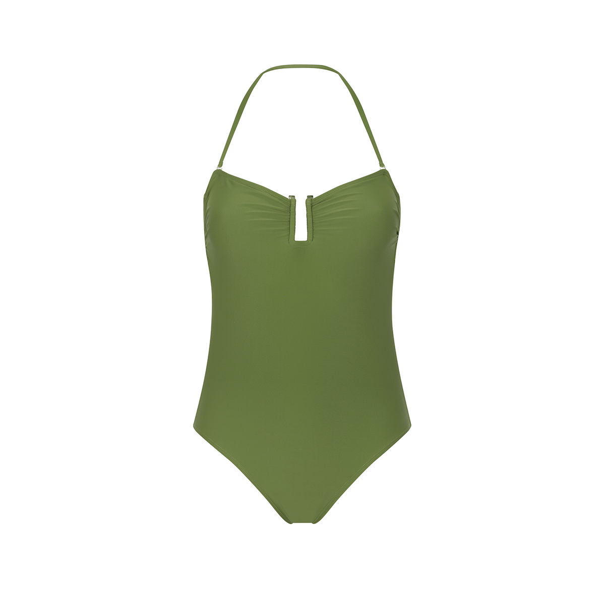 GREEN LOTUS ONE PIECE 27 Aguaclara | Strapless U One Piece Green Lotus