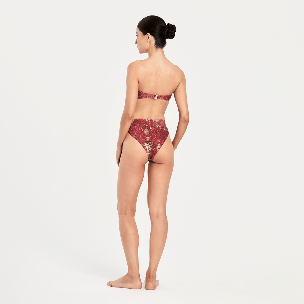 IMPERIAL RED BIKINI BOTTOM 27 Aguaclara | High Rise Bikini Bottom Imperial Red
