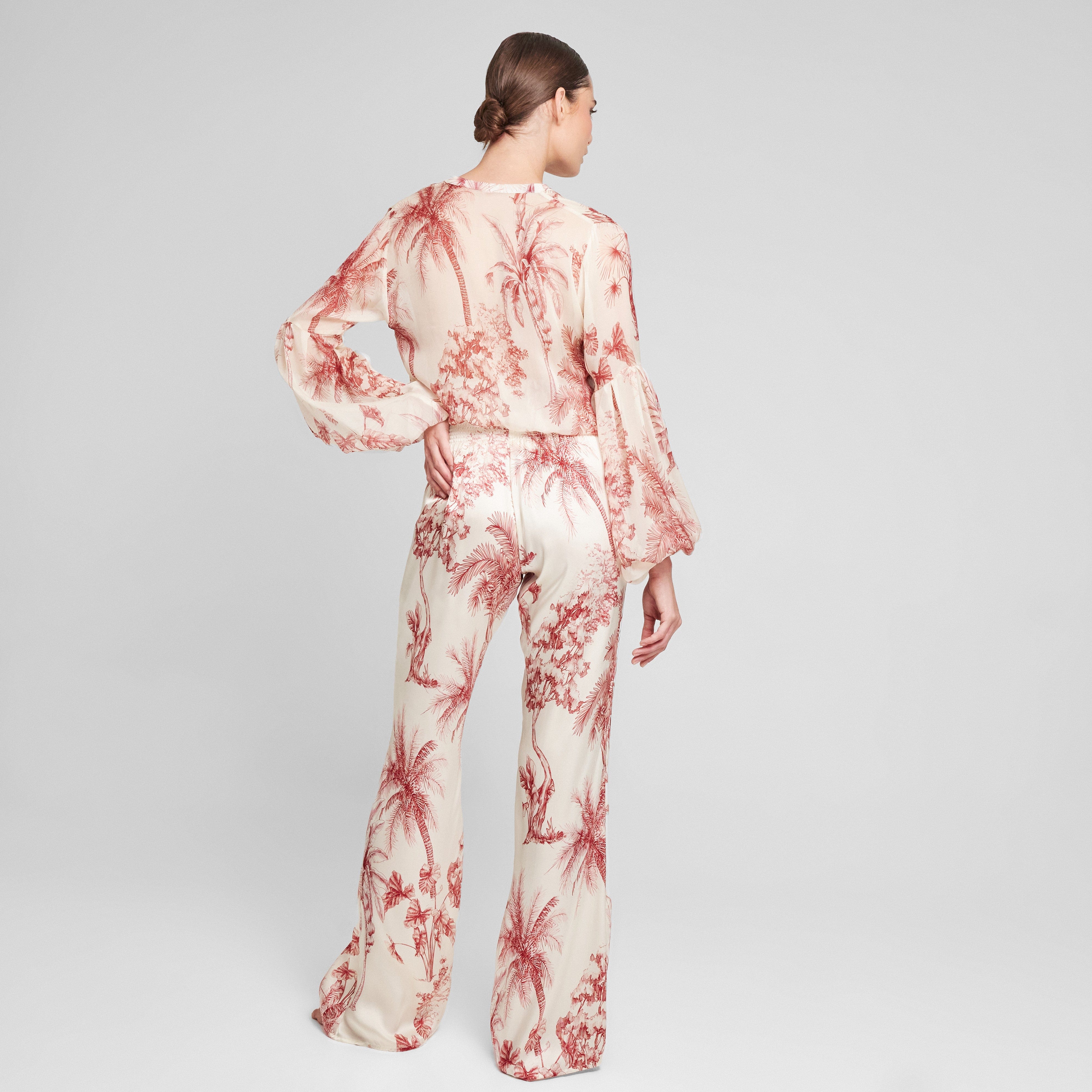 . PANTS 24 PANTS 100% SILK PROVENCE