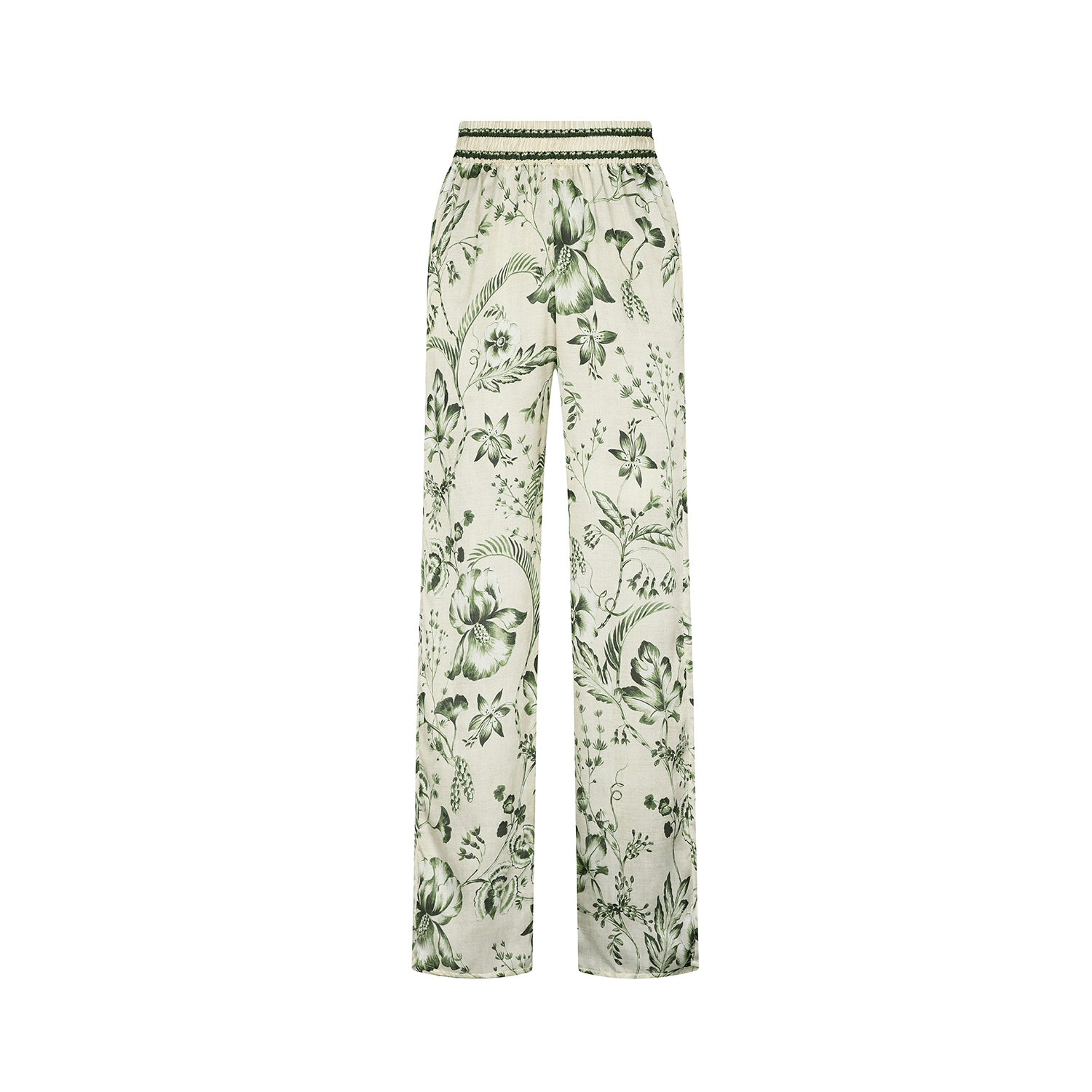 . PANTS 25 PANTS COTTON SILK GREEN COURT 497