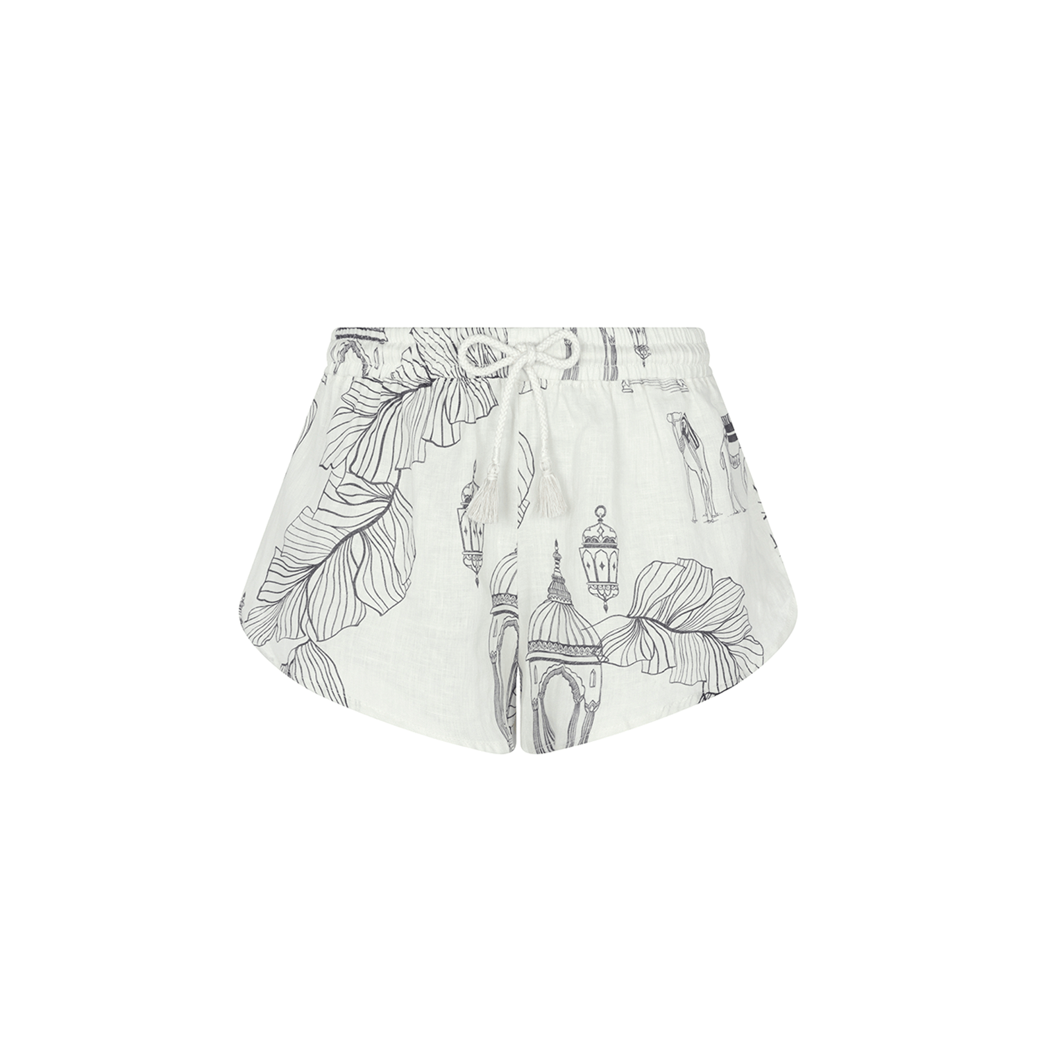 . SHORT 26 SHORT 100% LINEN CAMEL 452