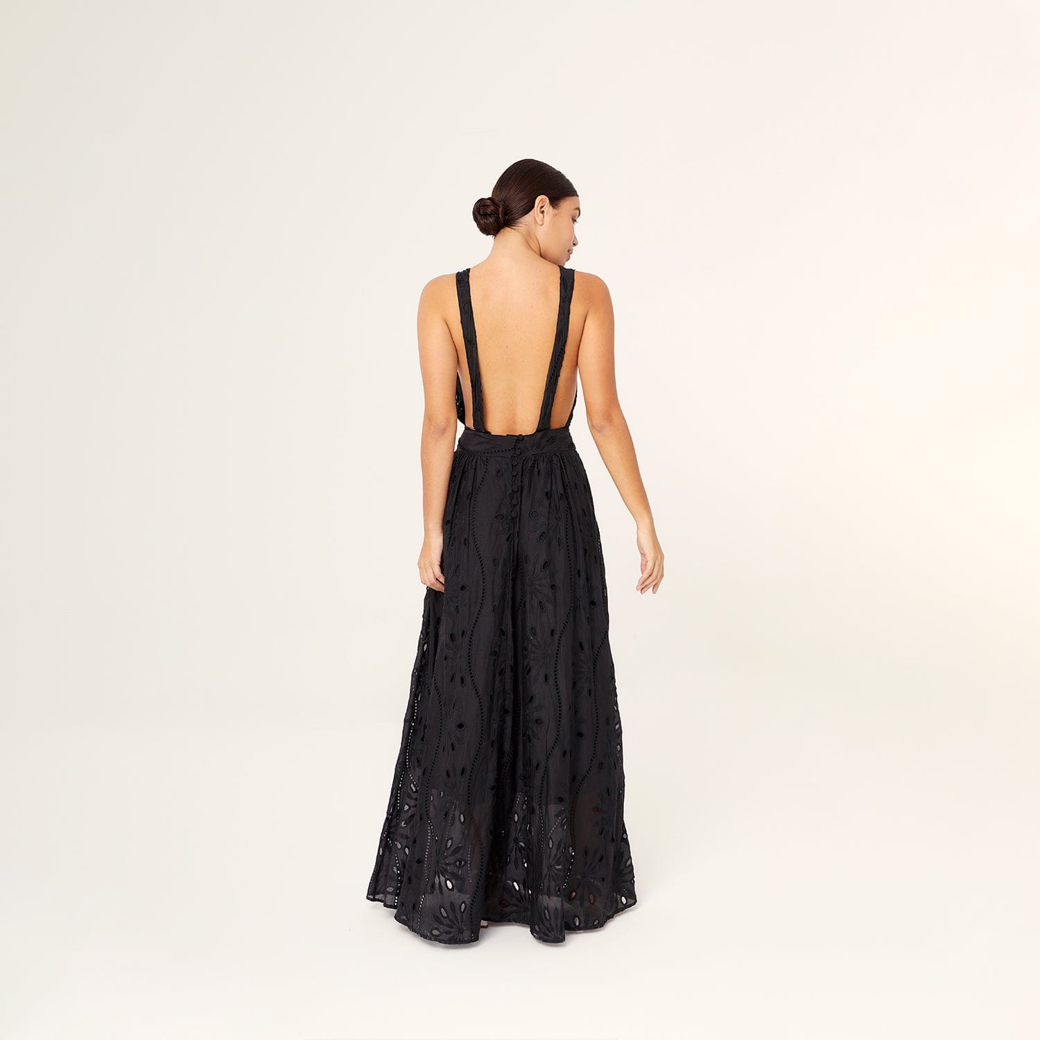 . SKIRT 25 MAXI SKIRT COTTON SILK EBANO 528