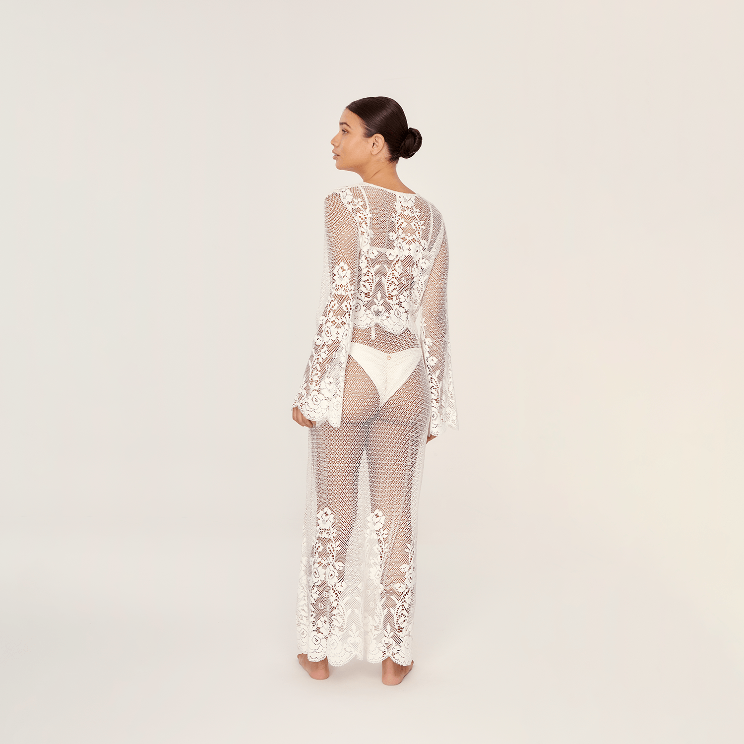 . SKIRT 25 MIDI WRAP SKIRT VANILLA MIX 514