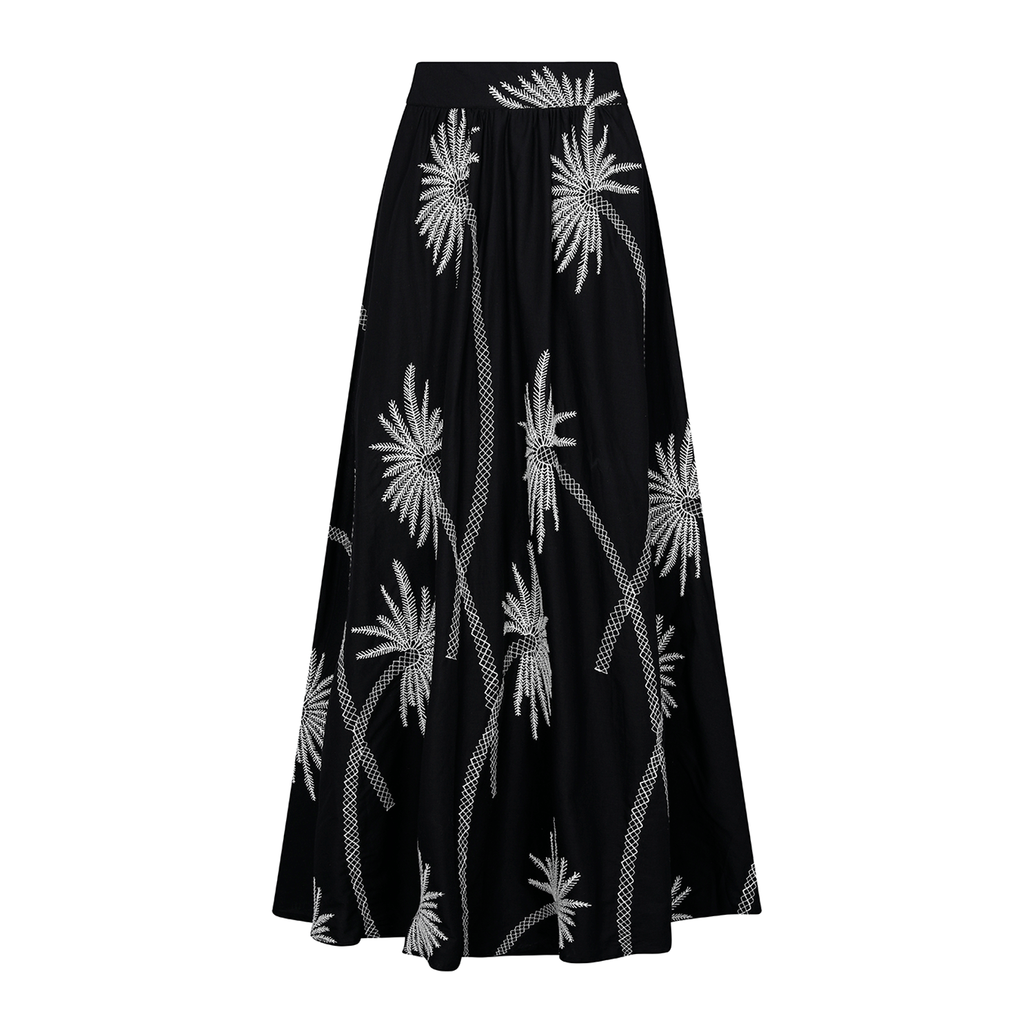 . SKIRT 26 MAXI SKIRT 100% COTTON SAGO PALM 528