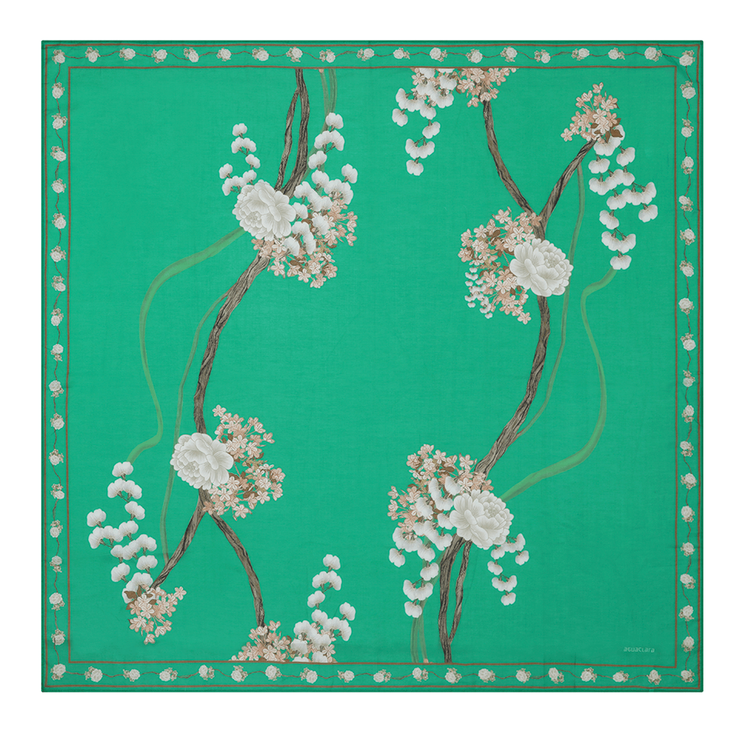 . SKIRT 26 U PAREO / SCARF COTTON SILK JADE 500