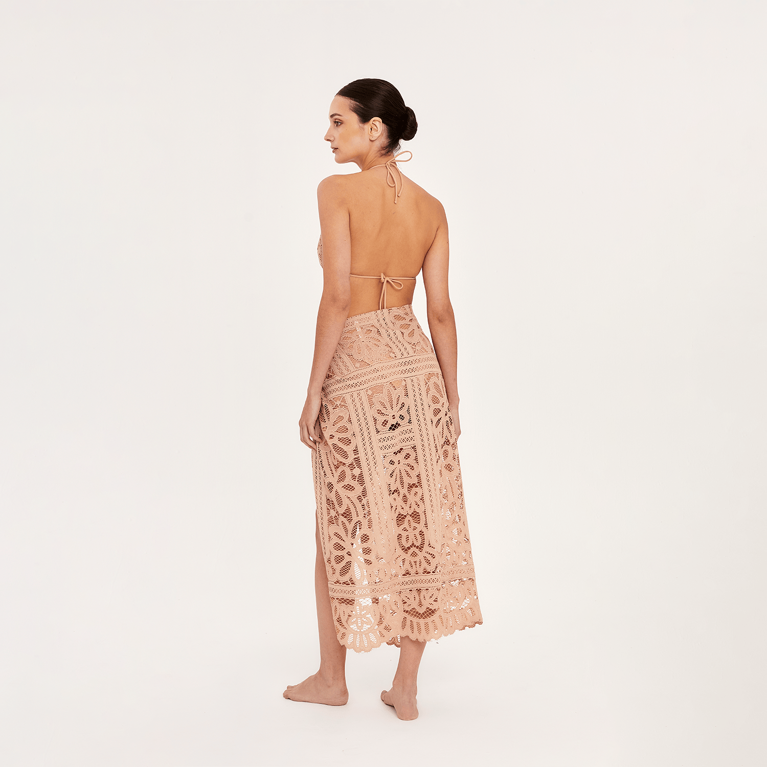 . SKIRT 26 WRAP SKIRT COTTON PA SAND 507