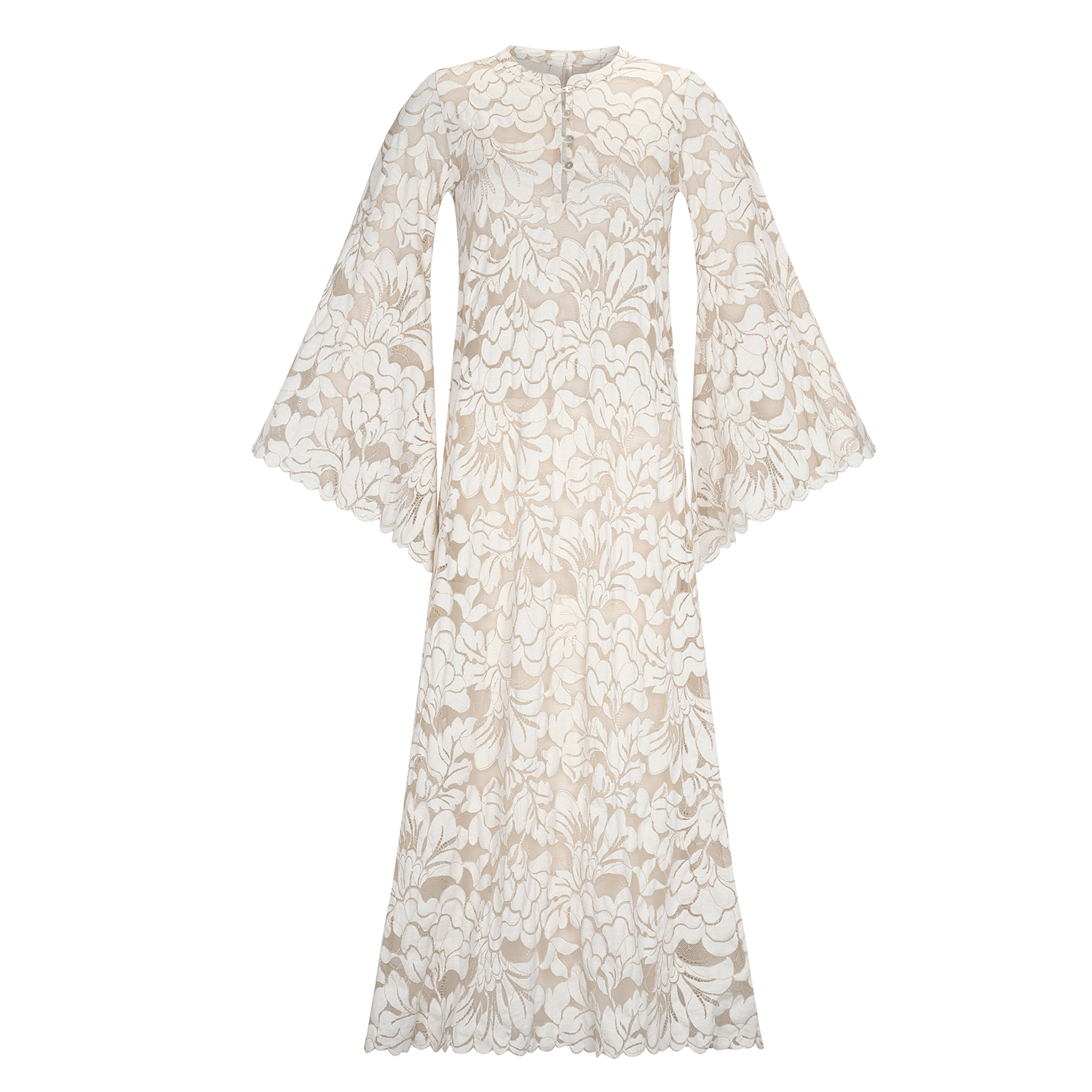 . DRESS 25 LONG TUNIC COTTON POLYAMIDE CREME 385