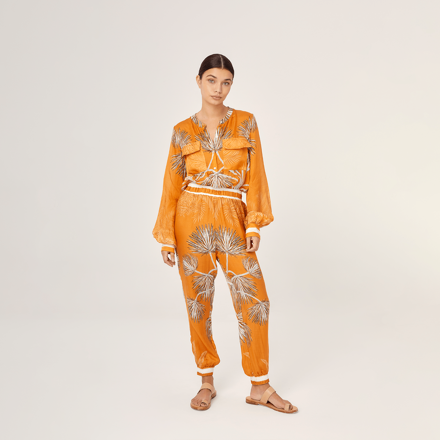 . DRESS 25 JUMPSUIT SILK VISCOSE VILLA ORANGE 312