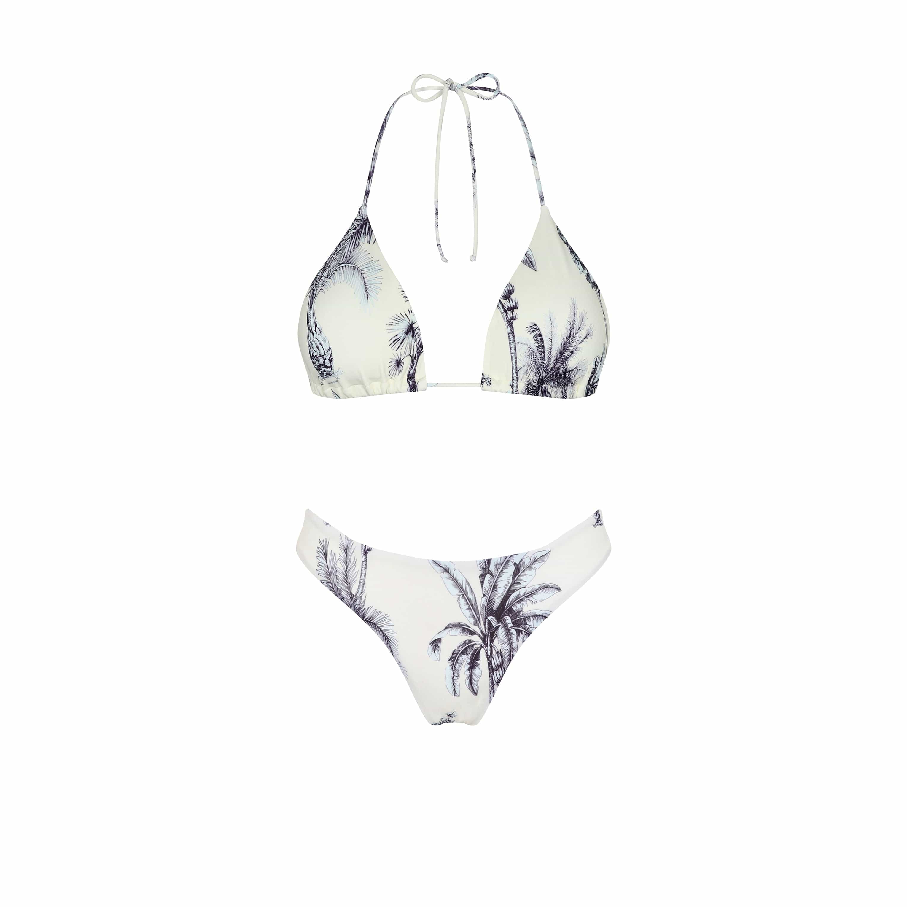 . BIKINI BOTTOM 24 HIGH LEG BOTTOM GRASSE BLEUE 