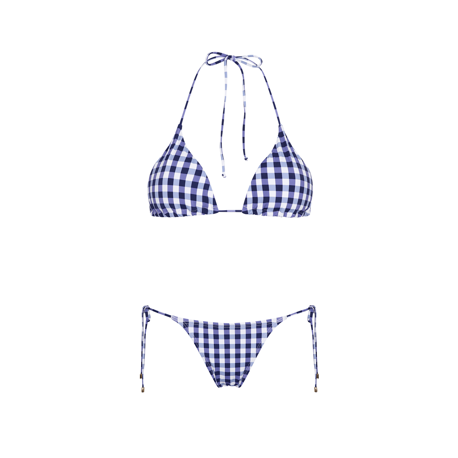 . BIKINI BOTTOM 25 SIDE TIE BOTTOM  VICHY BLU 12